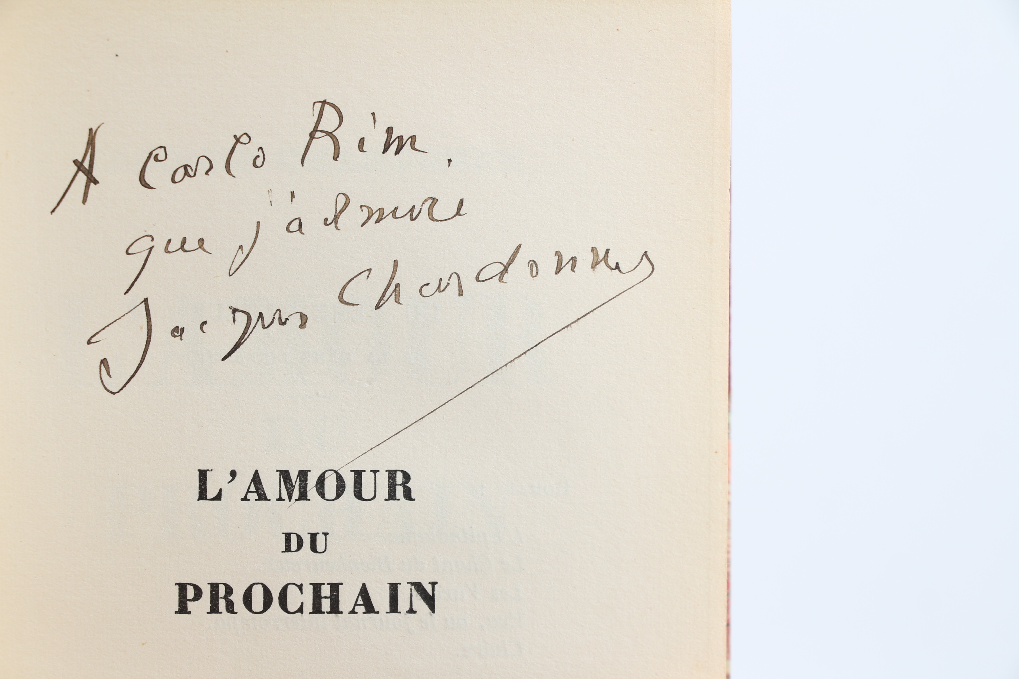 L'Amour du Prochain
