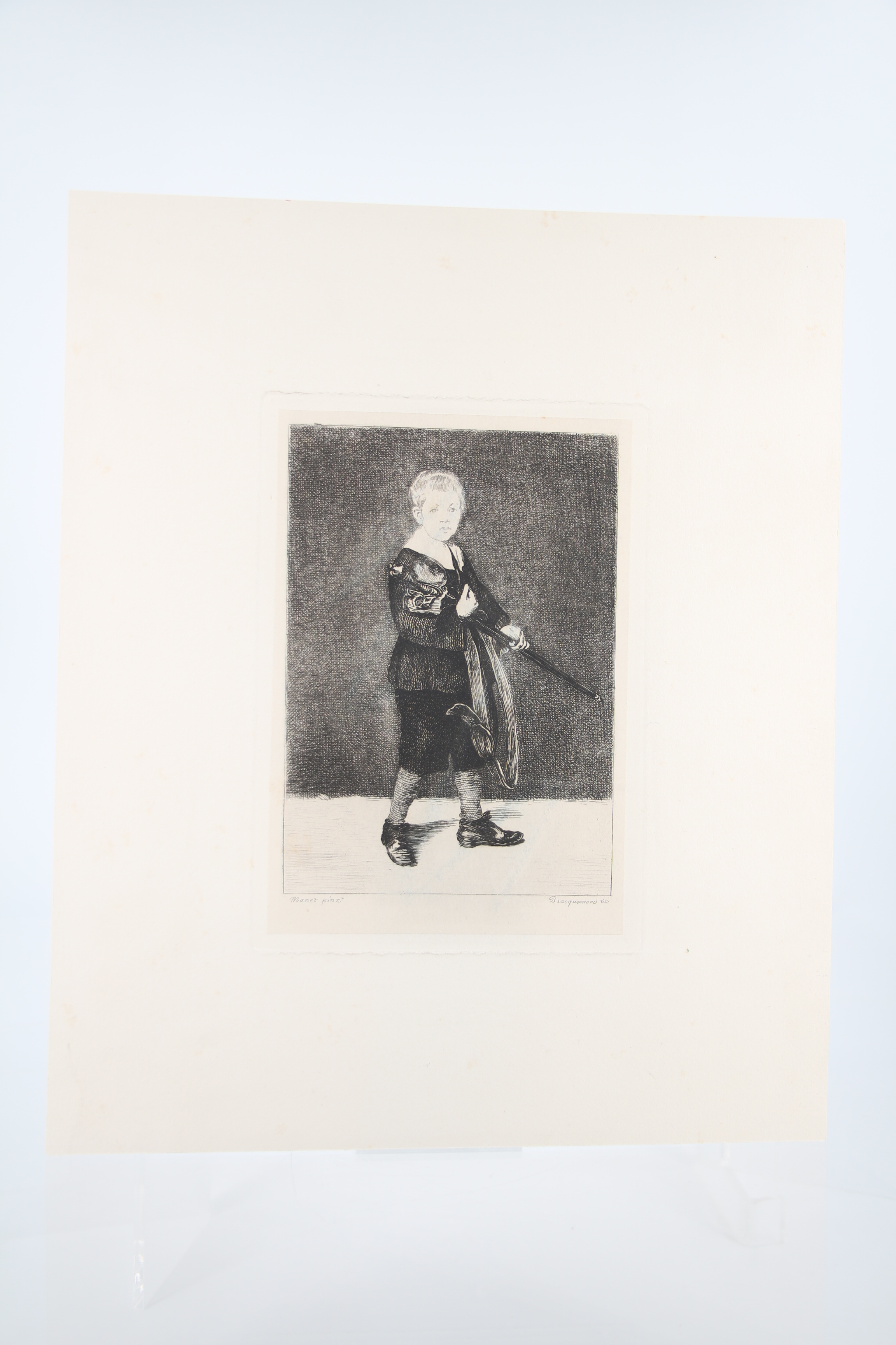 L'Enfant à l'épée - Eau-forte originale