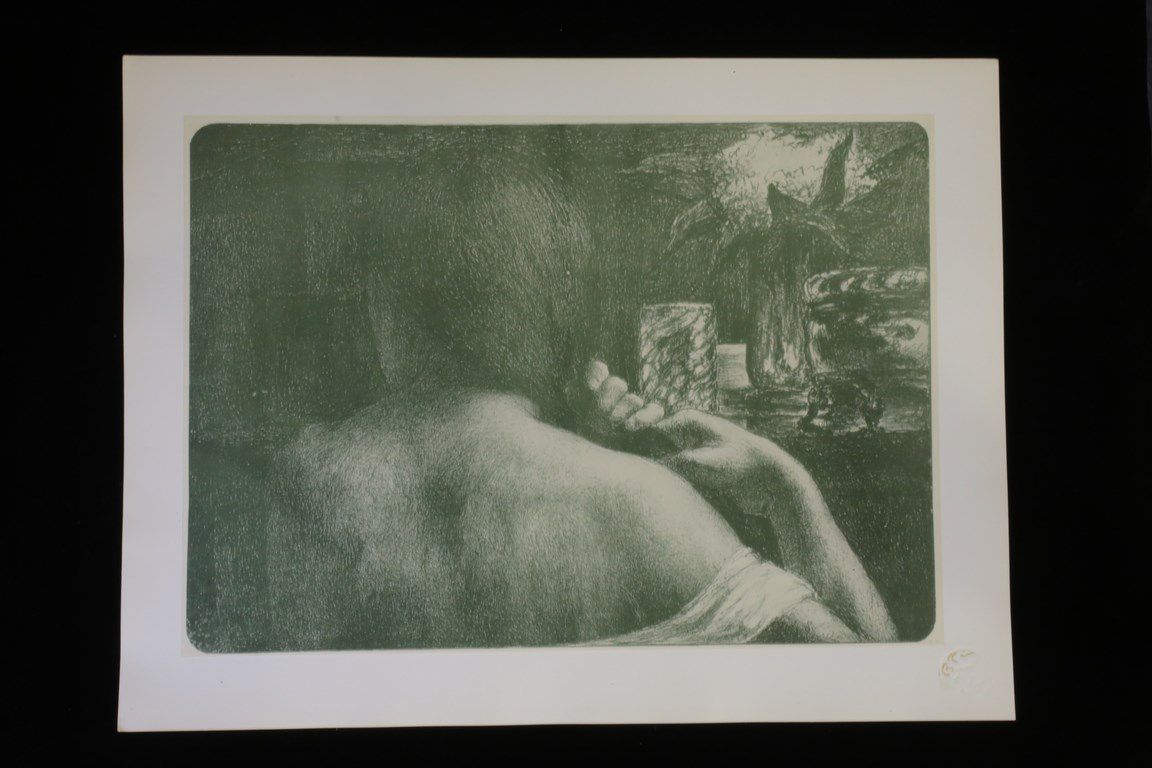 L'Estampe Moderne. La Chevelure. Lithographie Originale