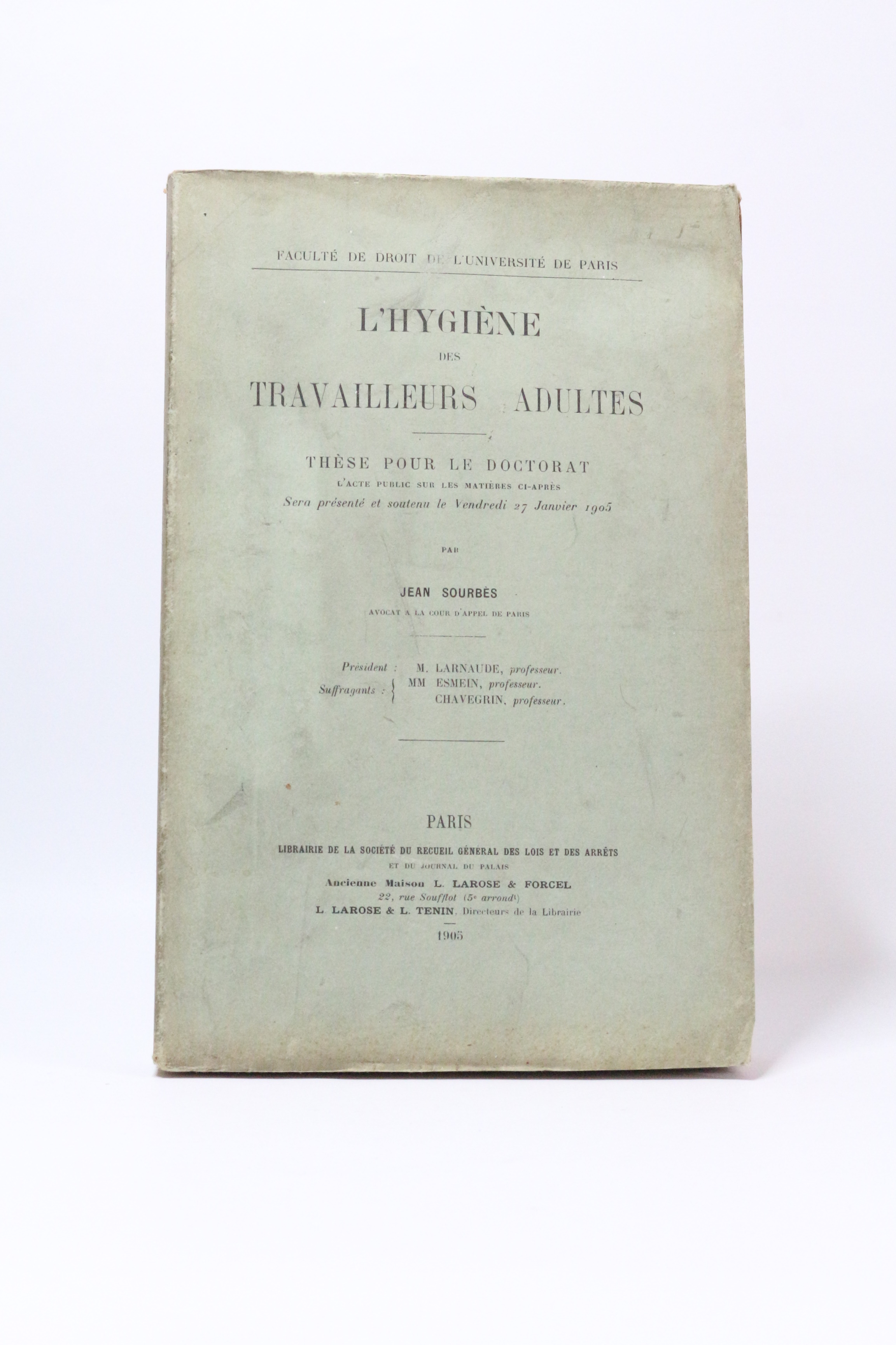 L'hygiène des travailleurs adultes