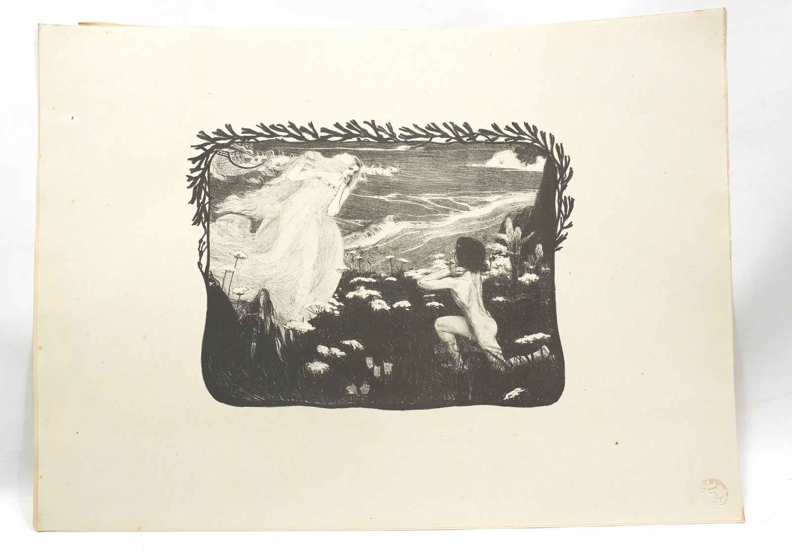"L'illusion" - Lithographie originale sur Chine - L'Estampe Moderne