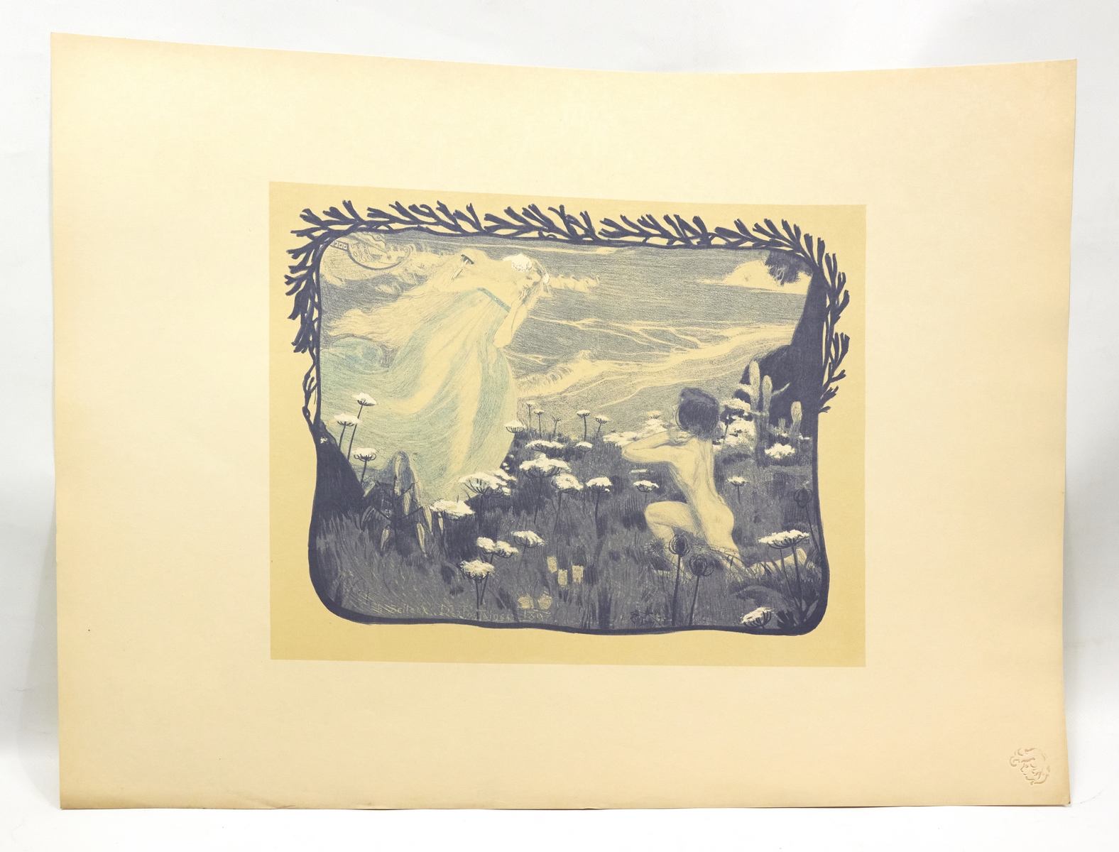 "L'illusion" - Lithographie originale sur Japon - L'Estampe Moderne