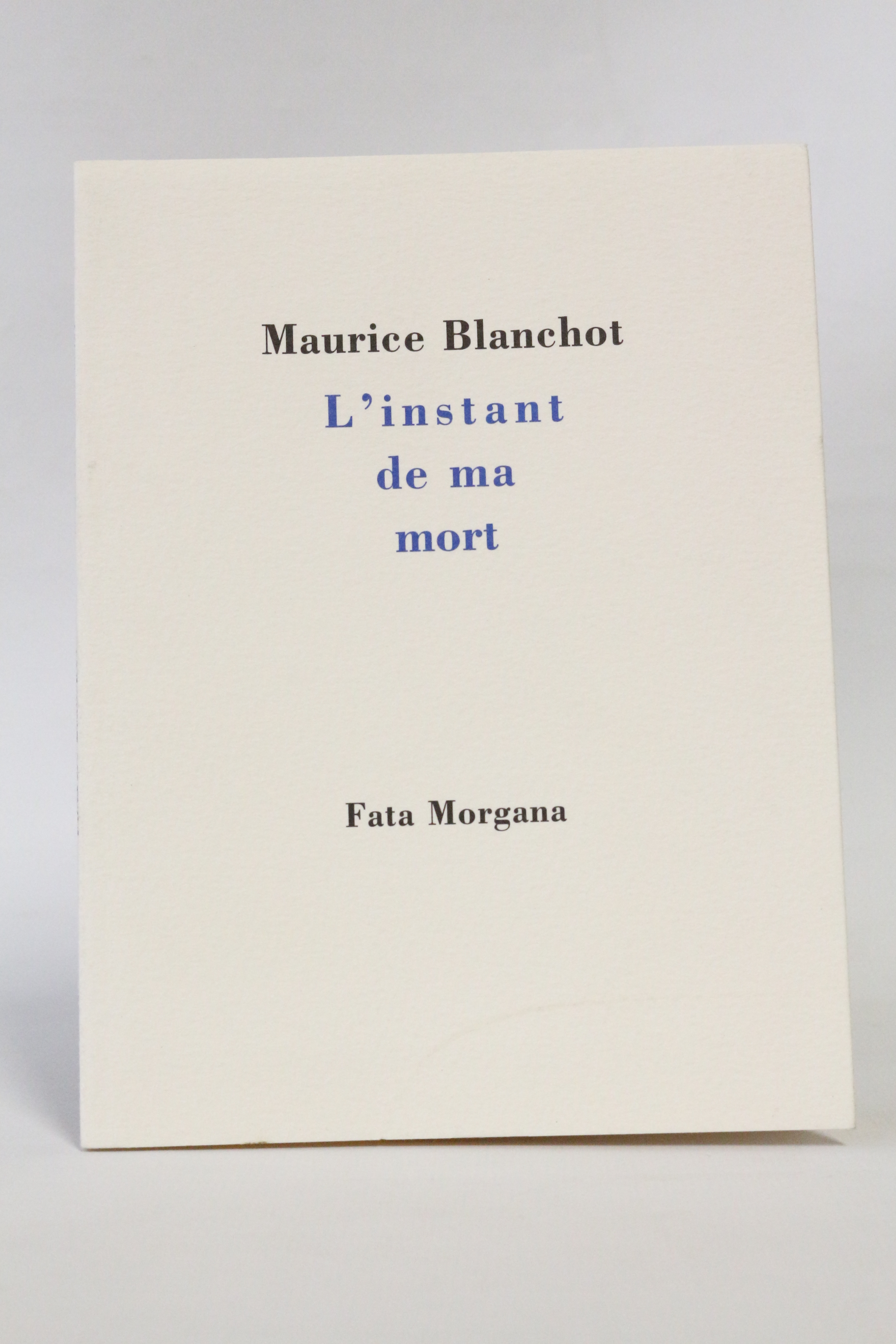 L'instant de ma mort