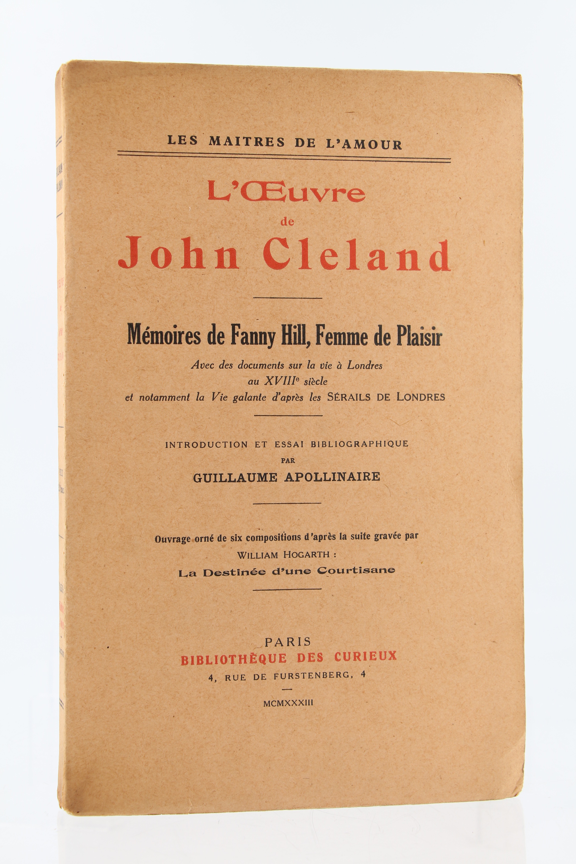 L'Oeuvre de John Cleland