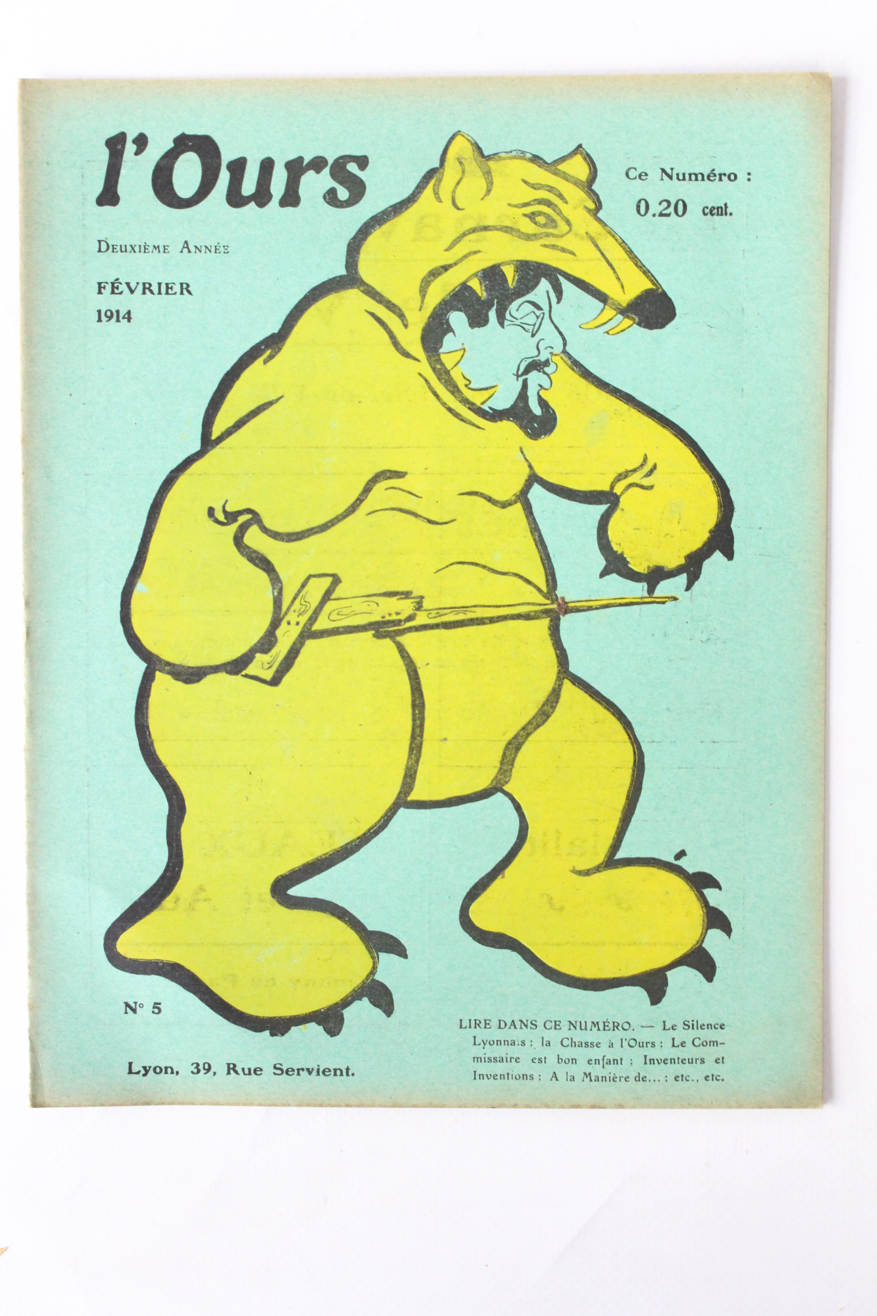 L'ours N°5 de la deuxième année