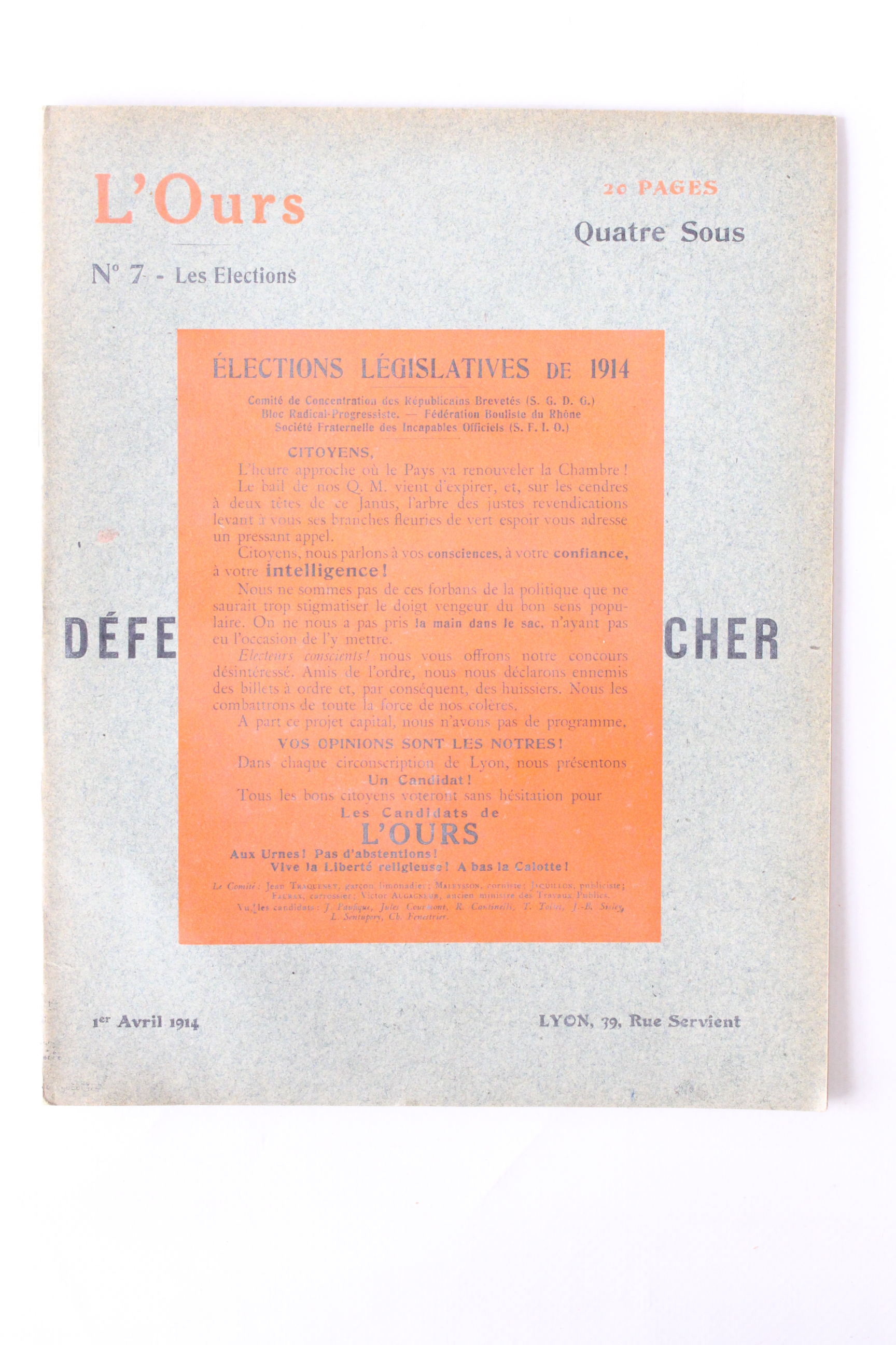 L'ours N°7 de la deuxième année