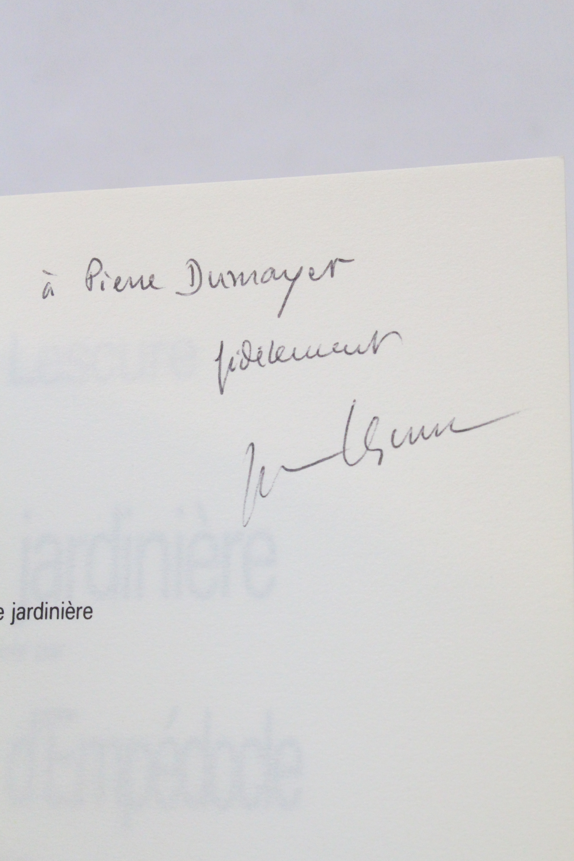 La belle jardinière suivie par Le jardinier d'Empédocle avec quelques …