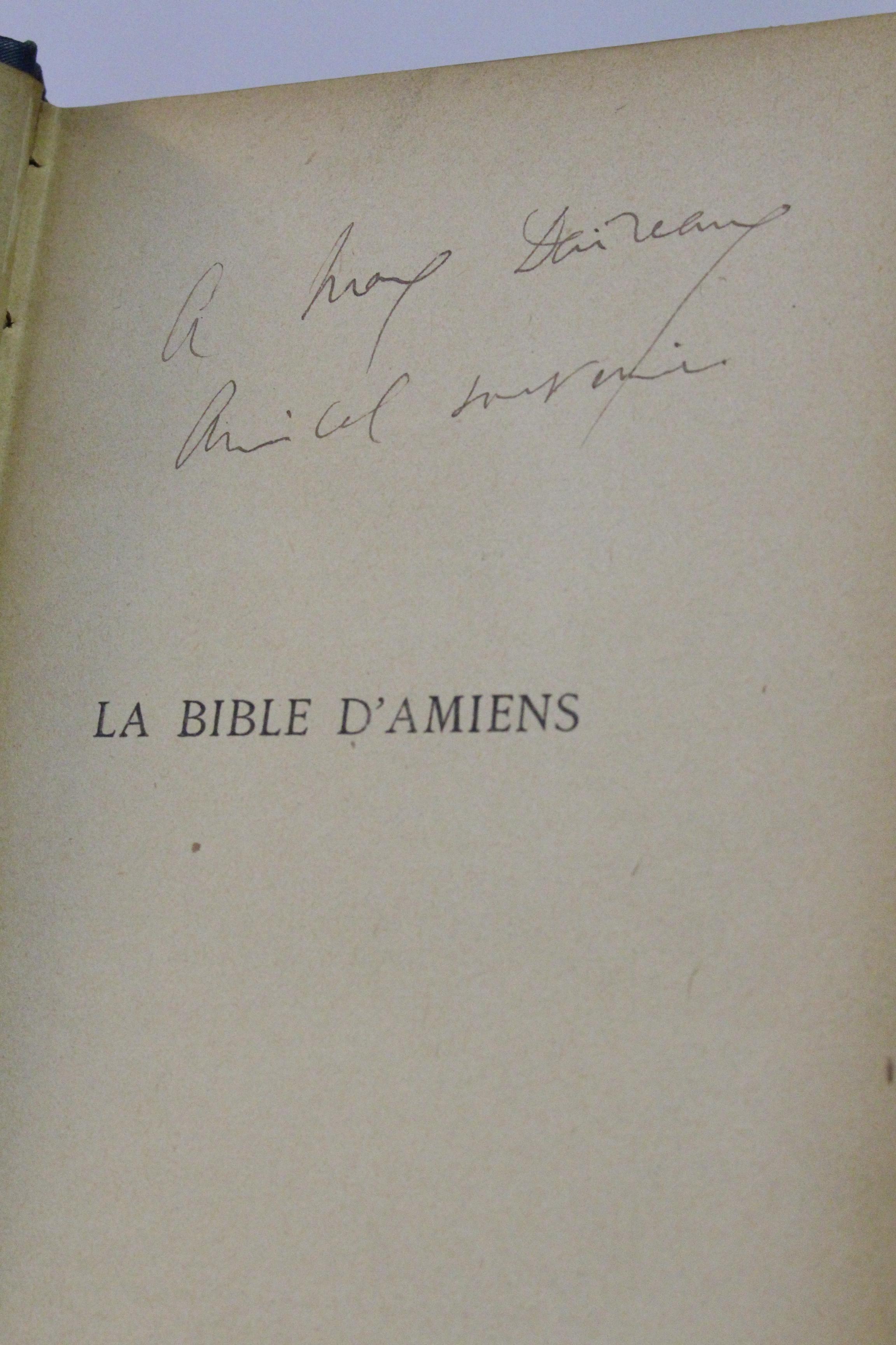 La bible d'Amiens