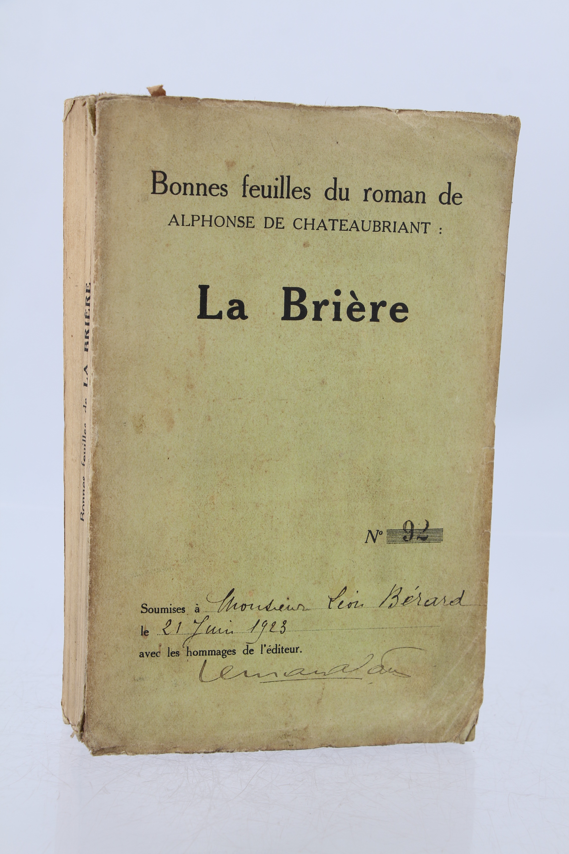 La Brière - Exemplaire des bonnes feuilles