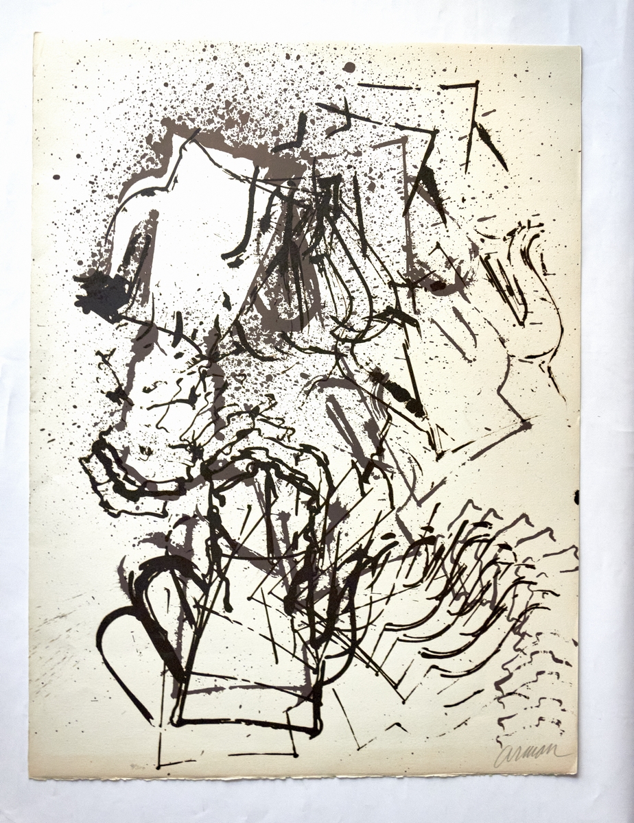 La cafetière - Lithographie originale signée de Fernandez Arman