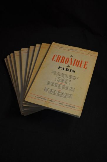 La Chronique de Paris du N°1 au N°9, collection complète