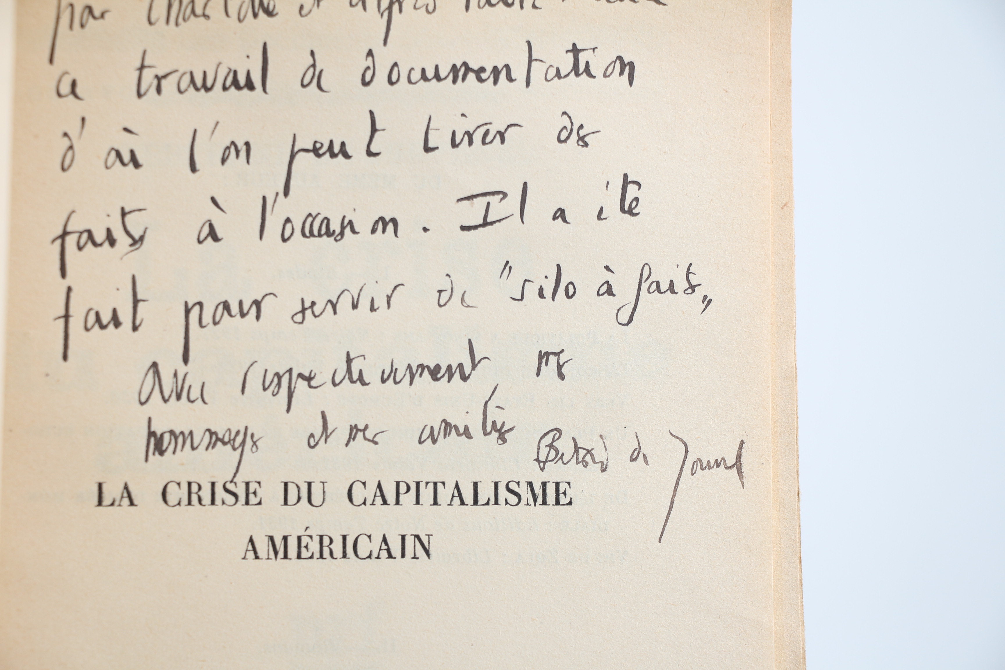 La Crise du Capitalisme américain