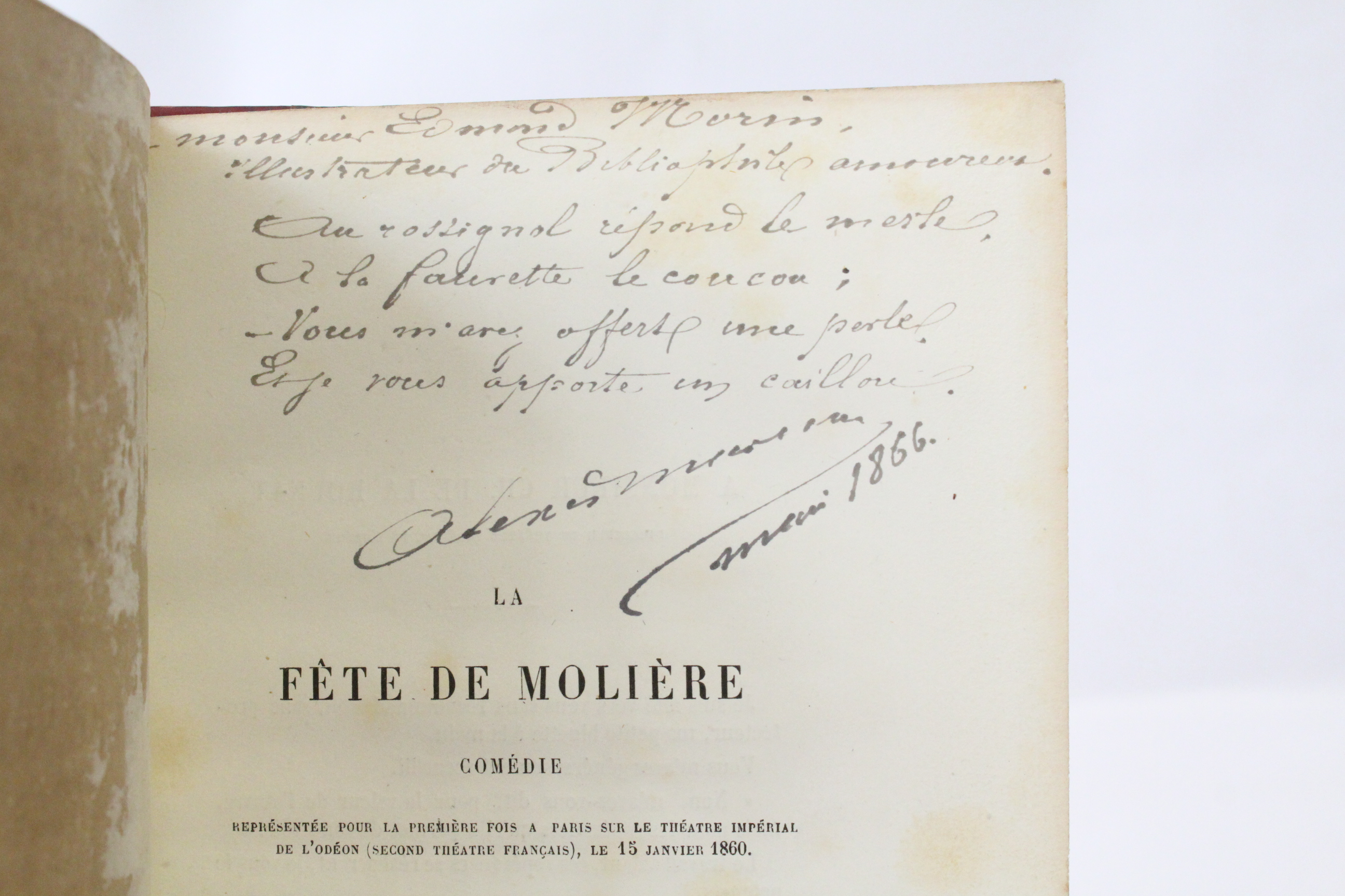 La fête de Molière, comédie en 1 acte et en …