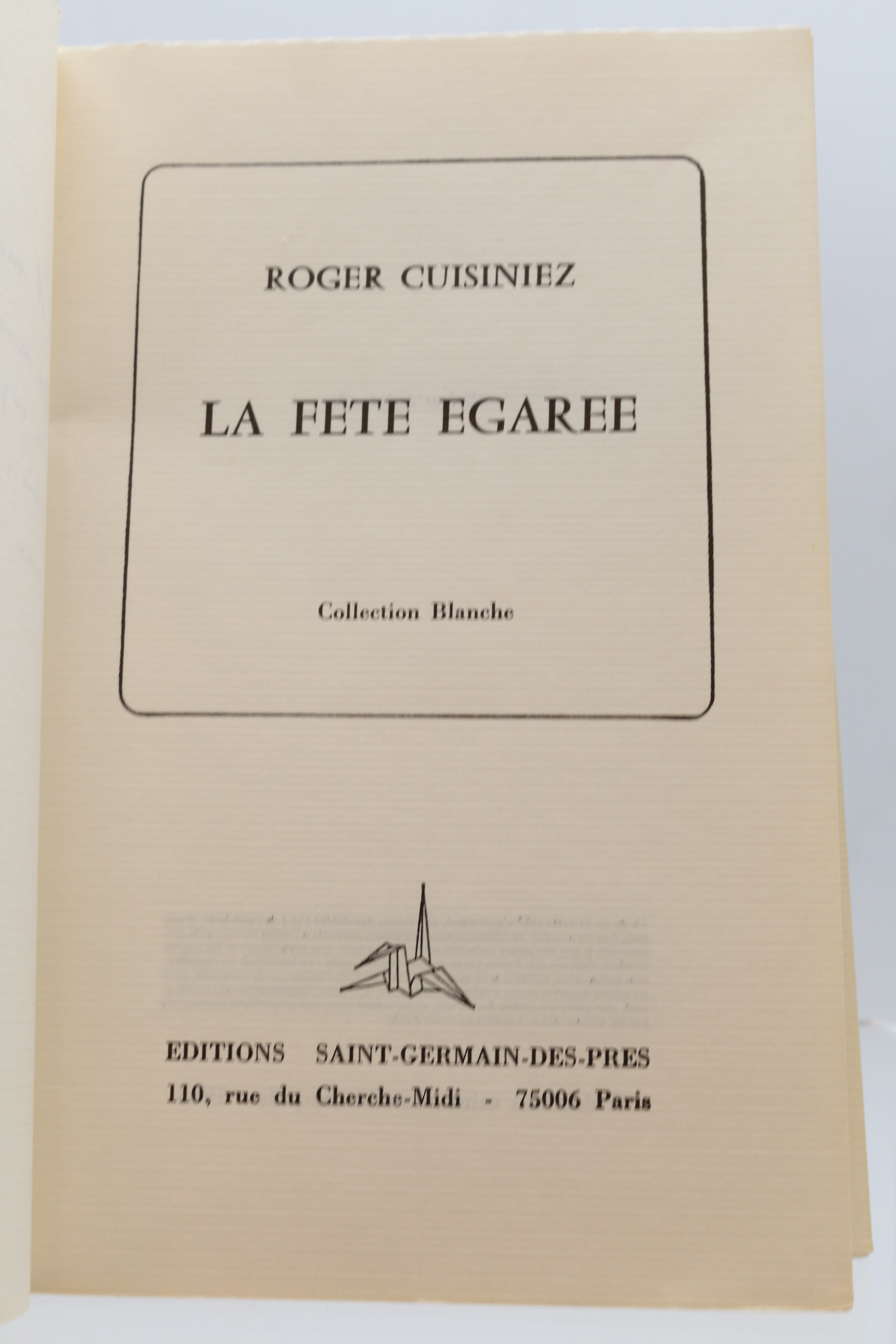 La fête égarée