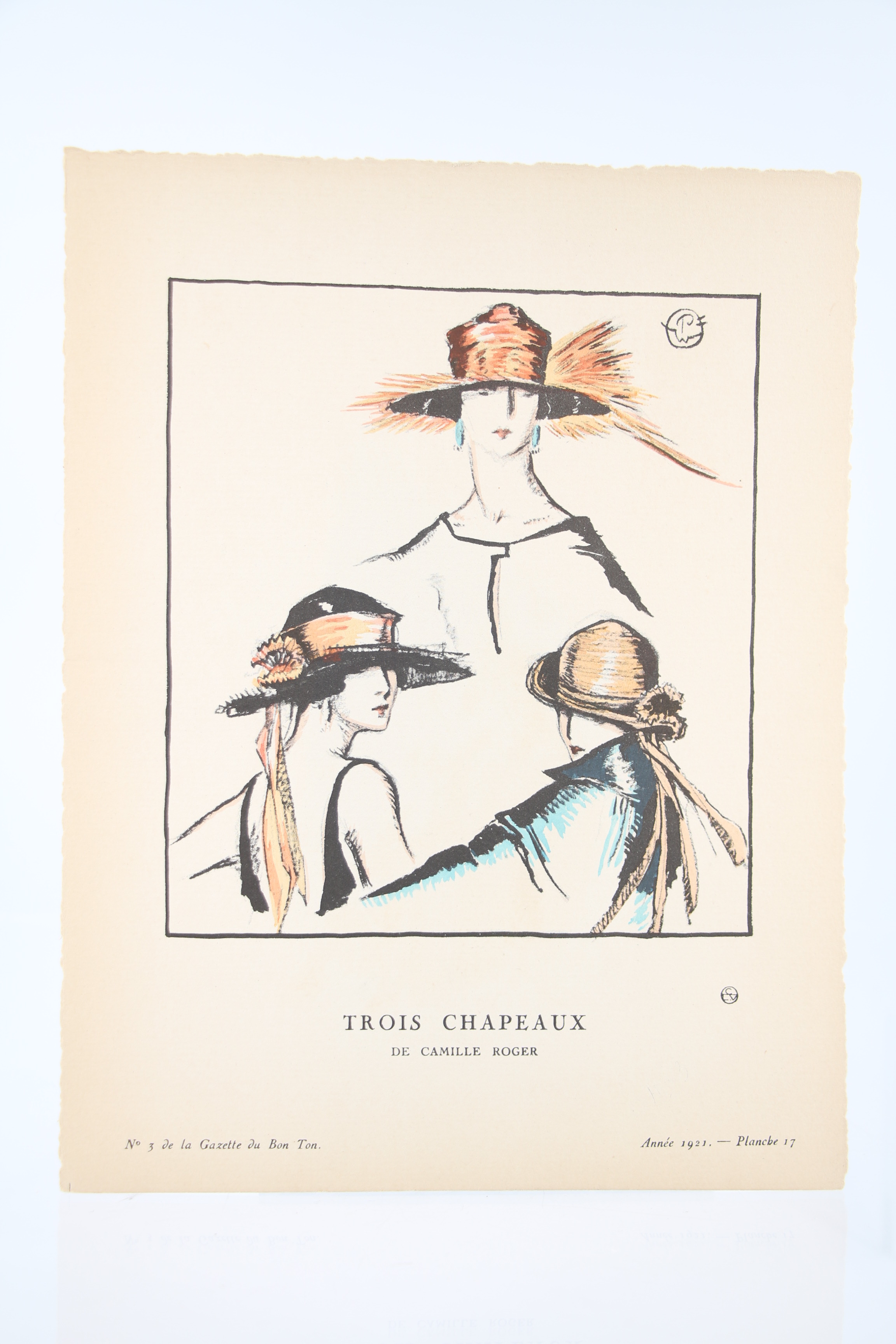 La Gazette du Bon ton, n°3. Année 1921 - Planche …