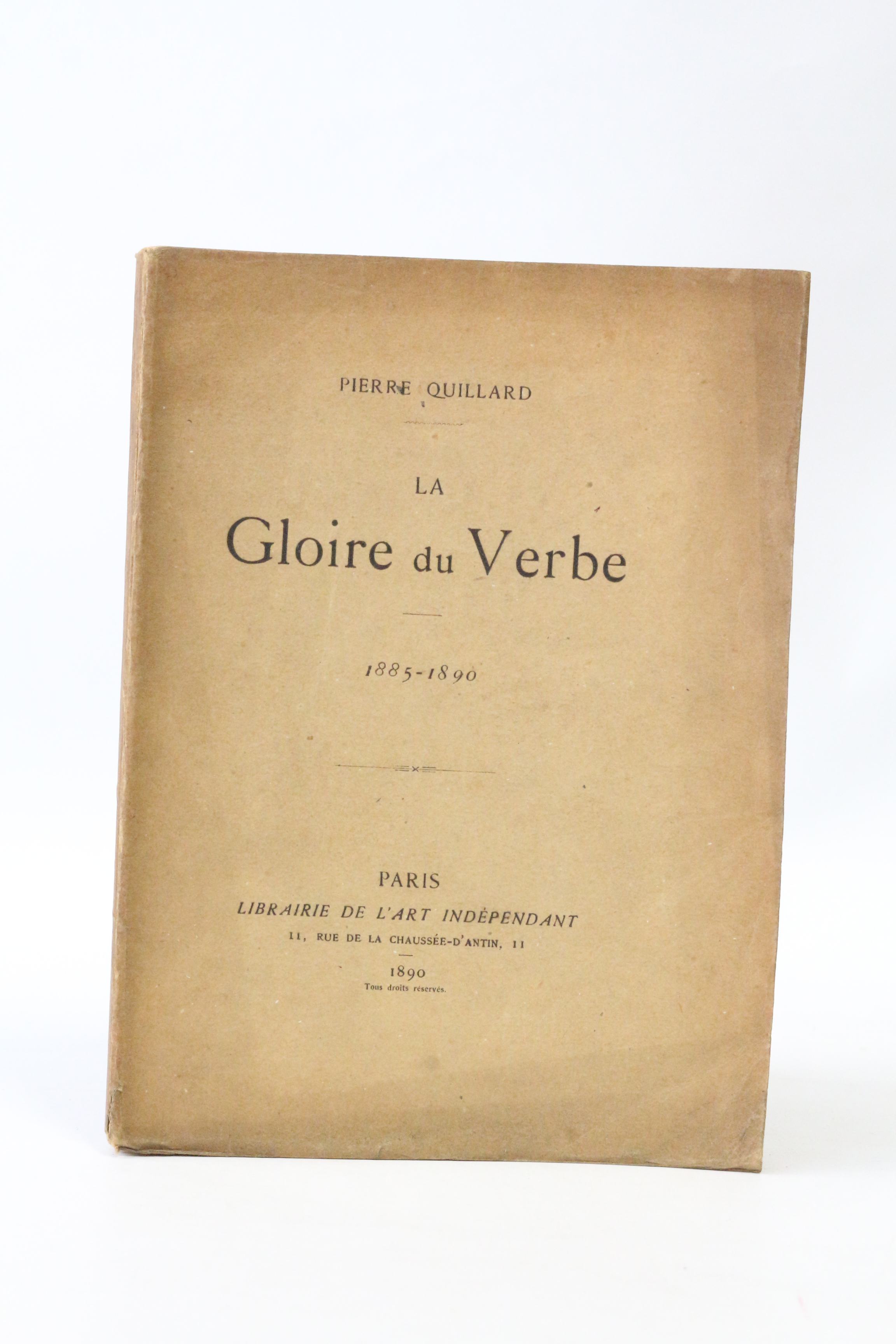 La gloire du verbe 1885-1890