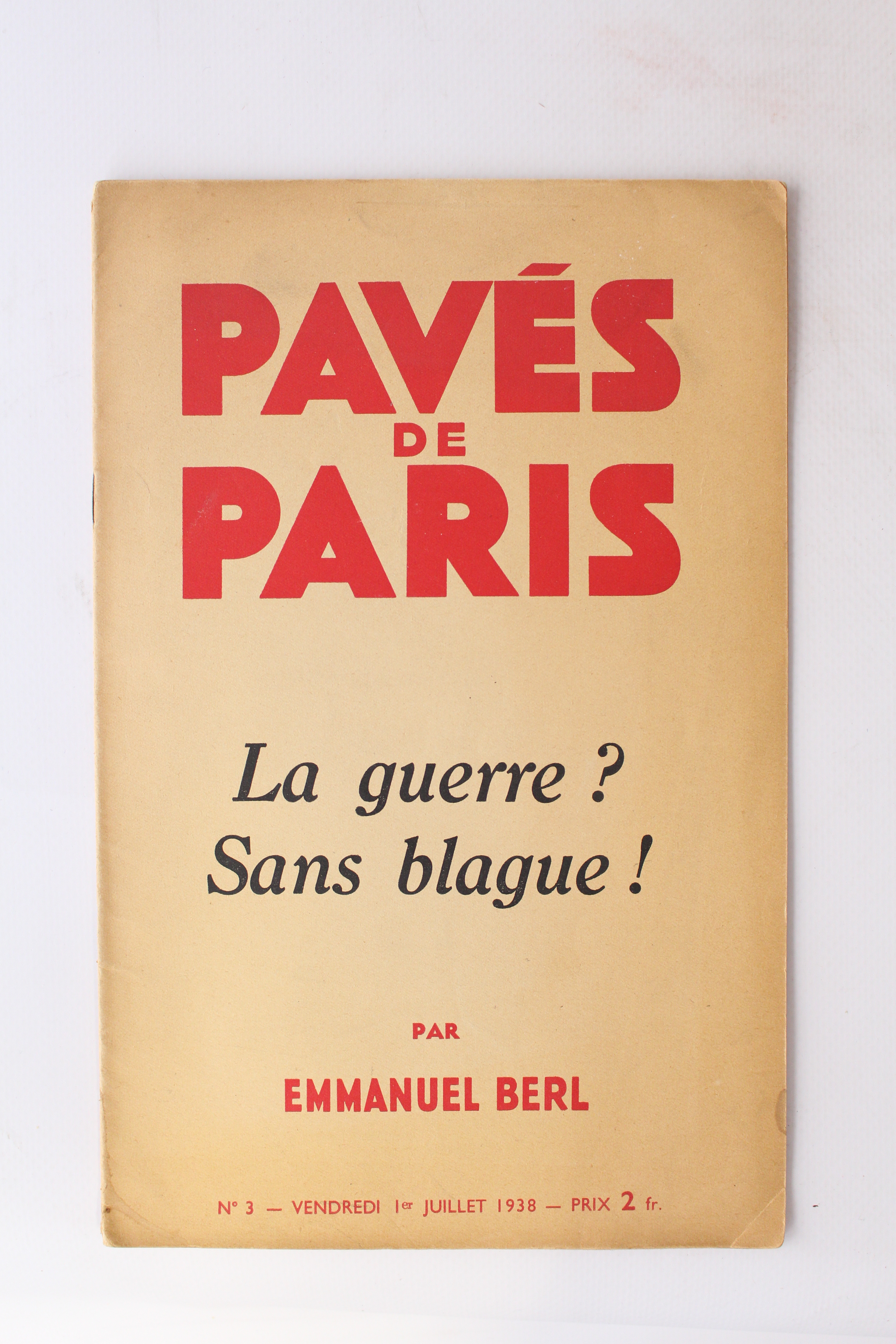 La guerre ? sans blague ! - In Pavés de …