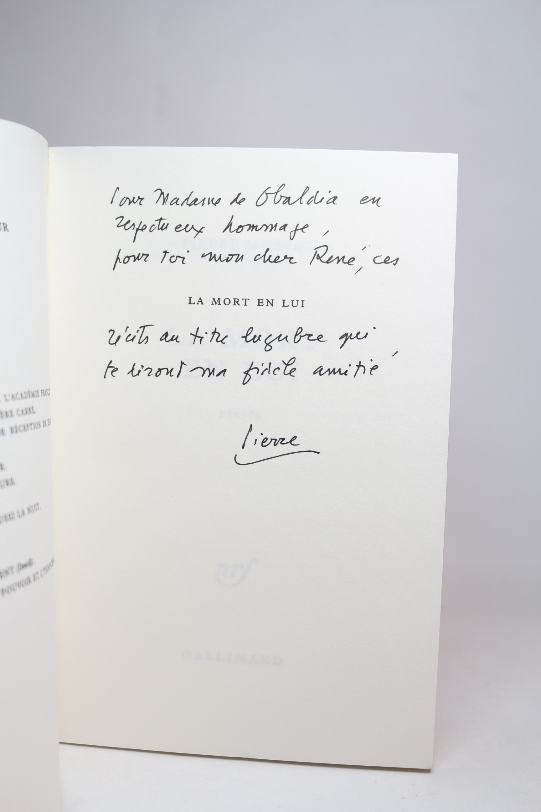 La mort en lui