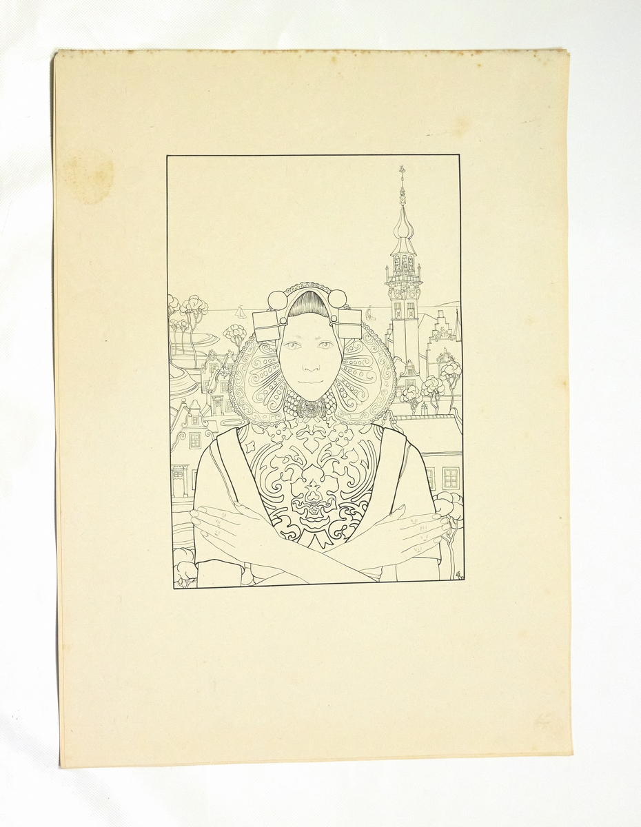 "La phalène des îles de la mer" - Lithographie originale …
