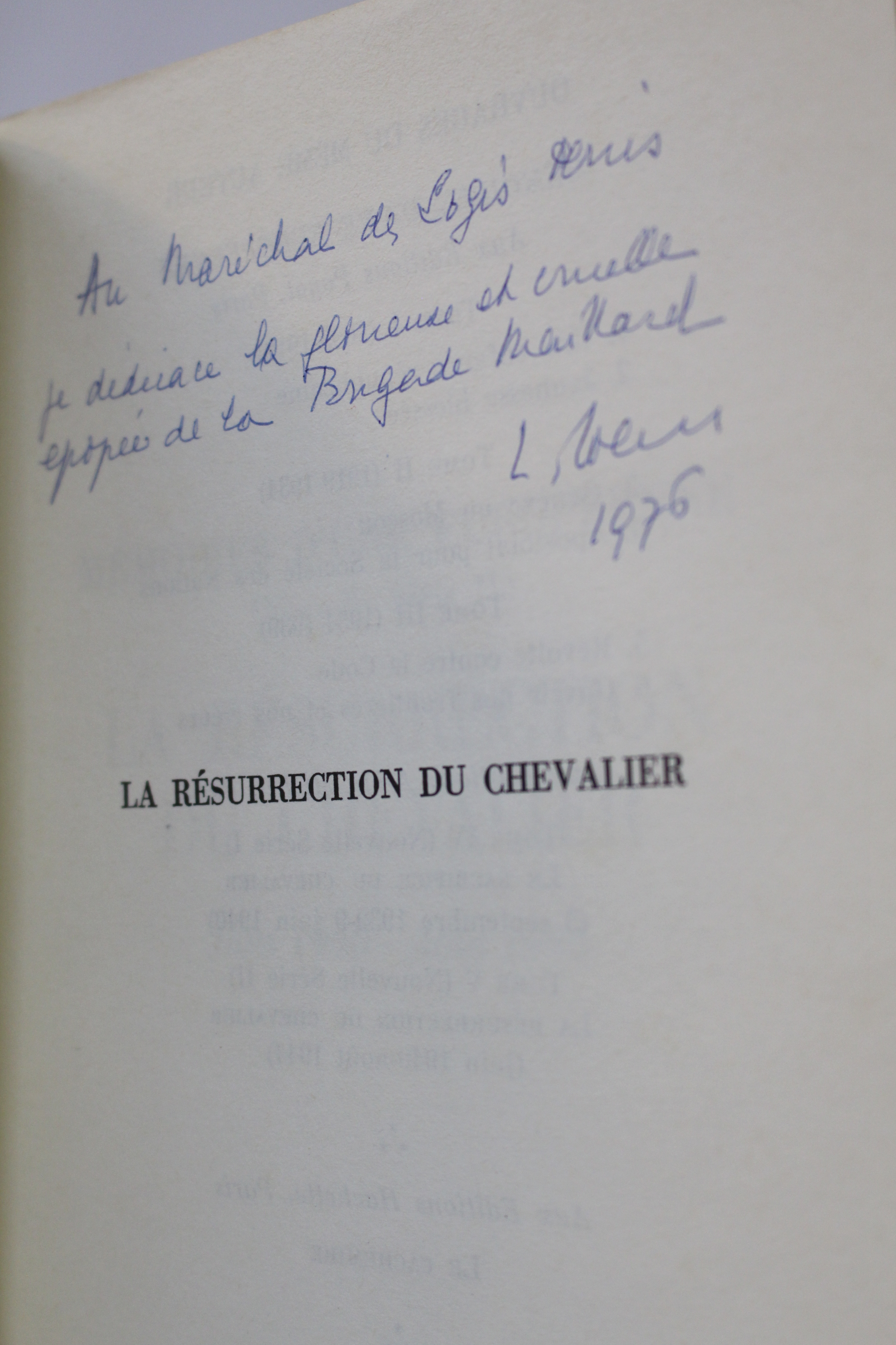 La résurrection du chevalier