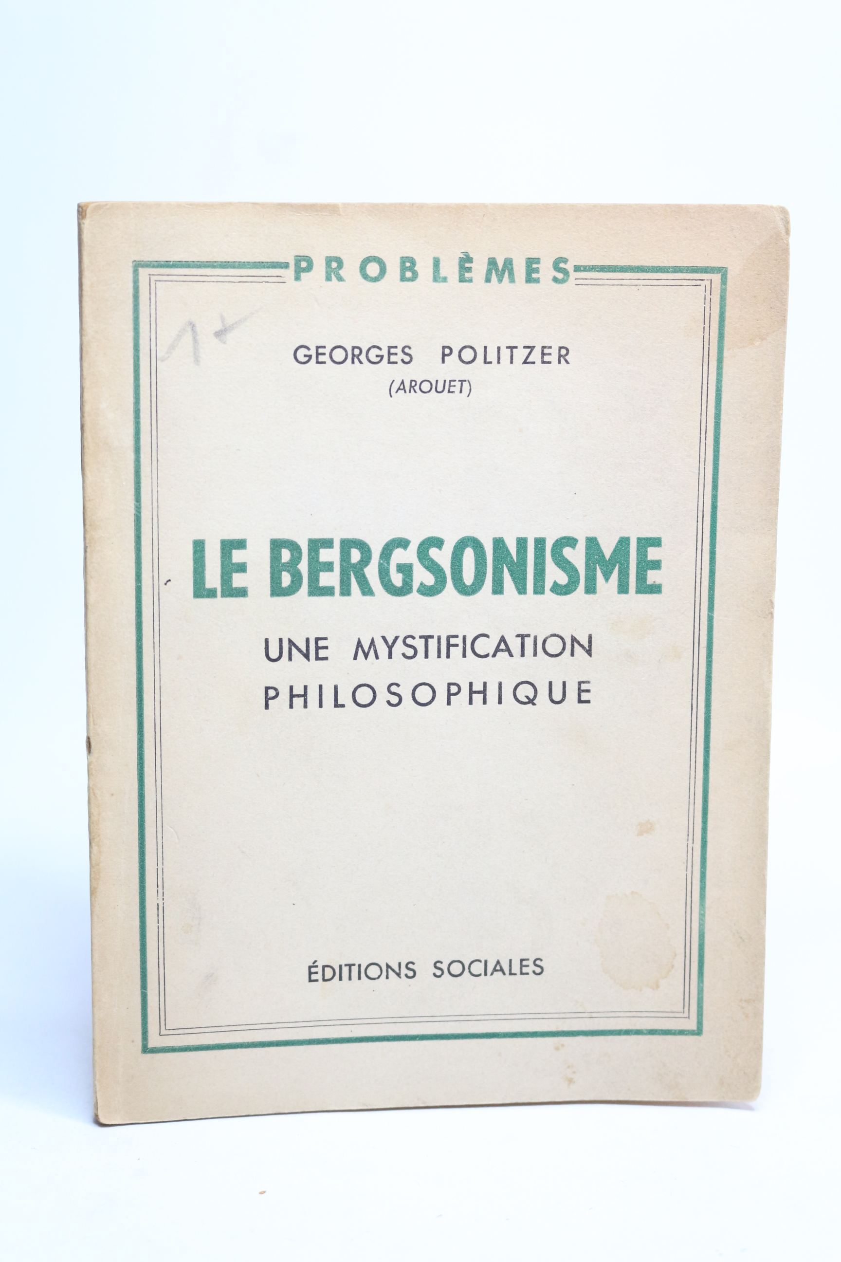 Le bergsonisme une mystification philosophique