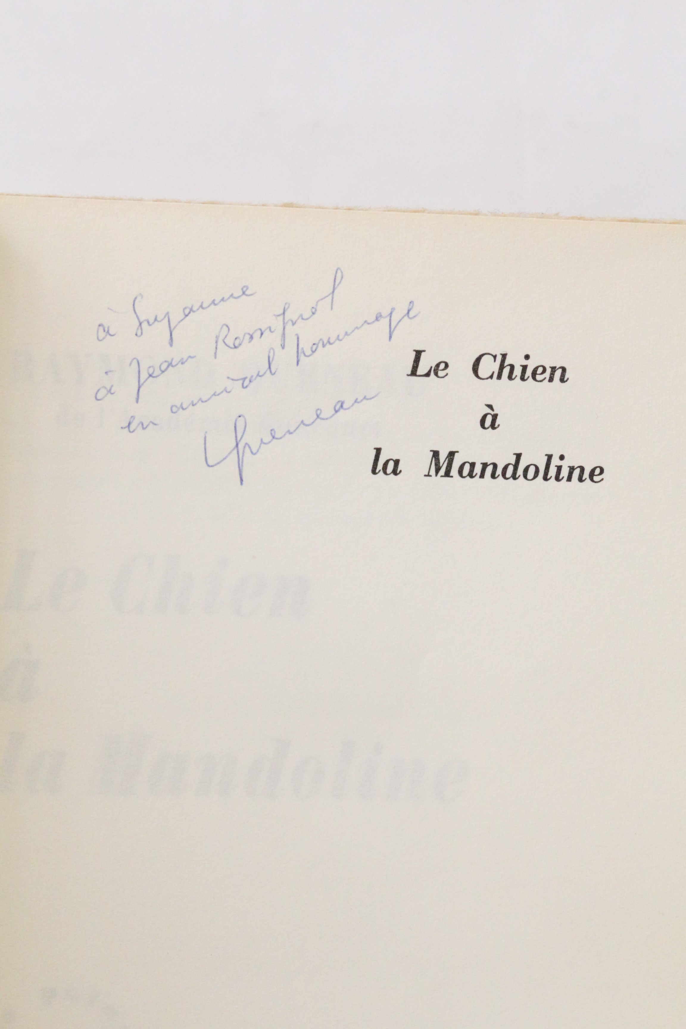 Le chien à la mandoline