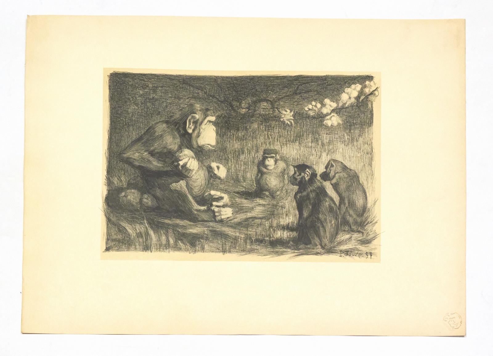 "Le jugement de Paris" - Lithographie originale sur Japon - …