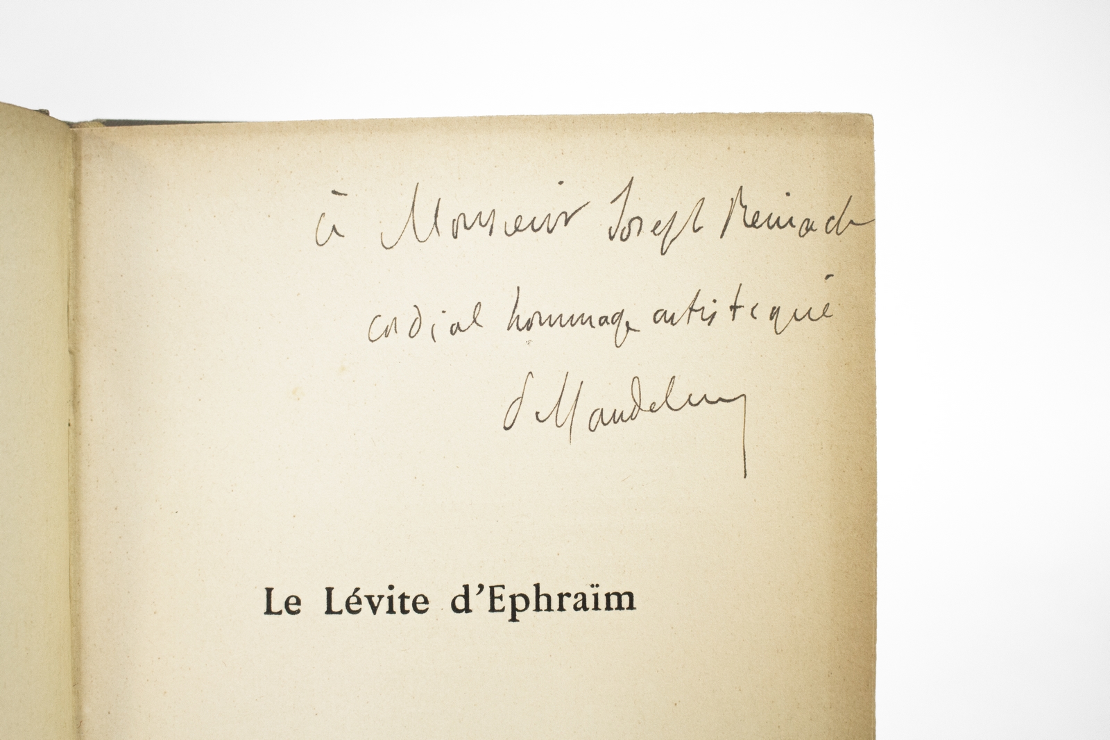 Le lévite d'Ephraïm