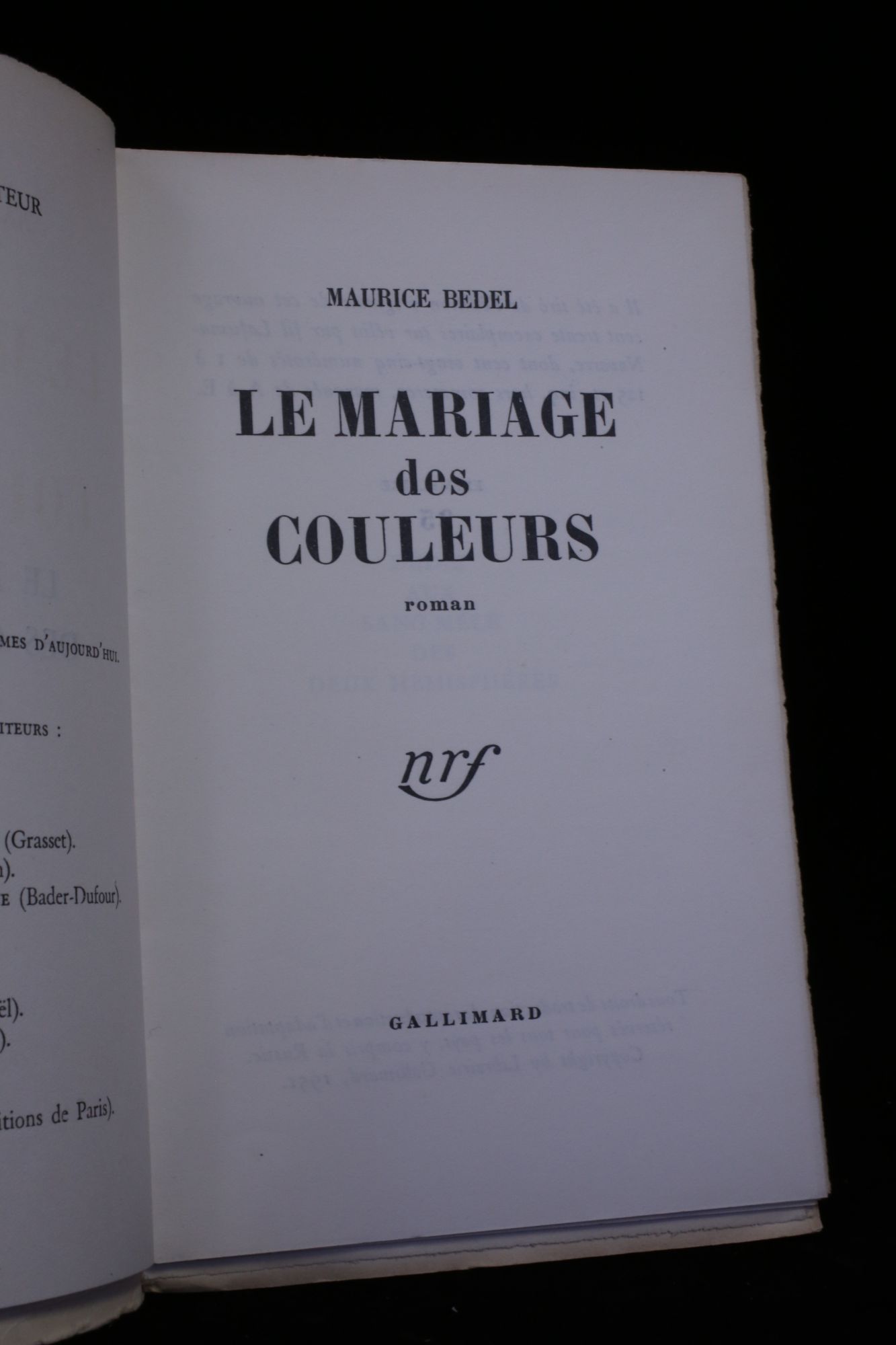 Le mariage des couleurs