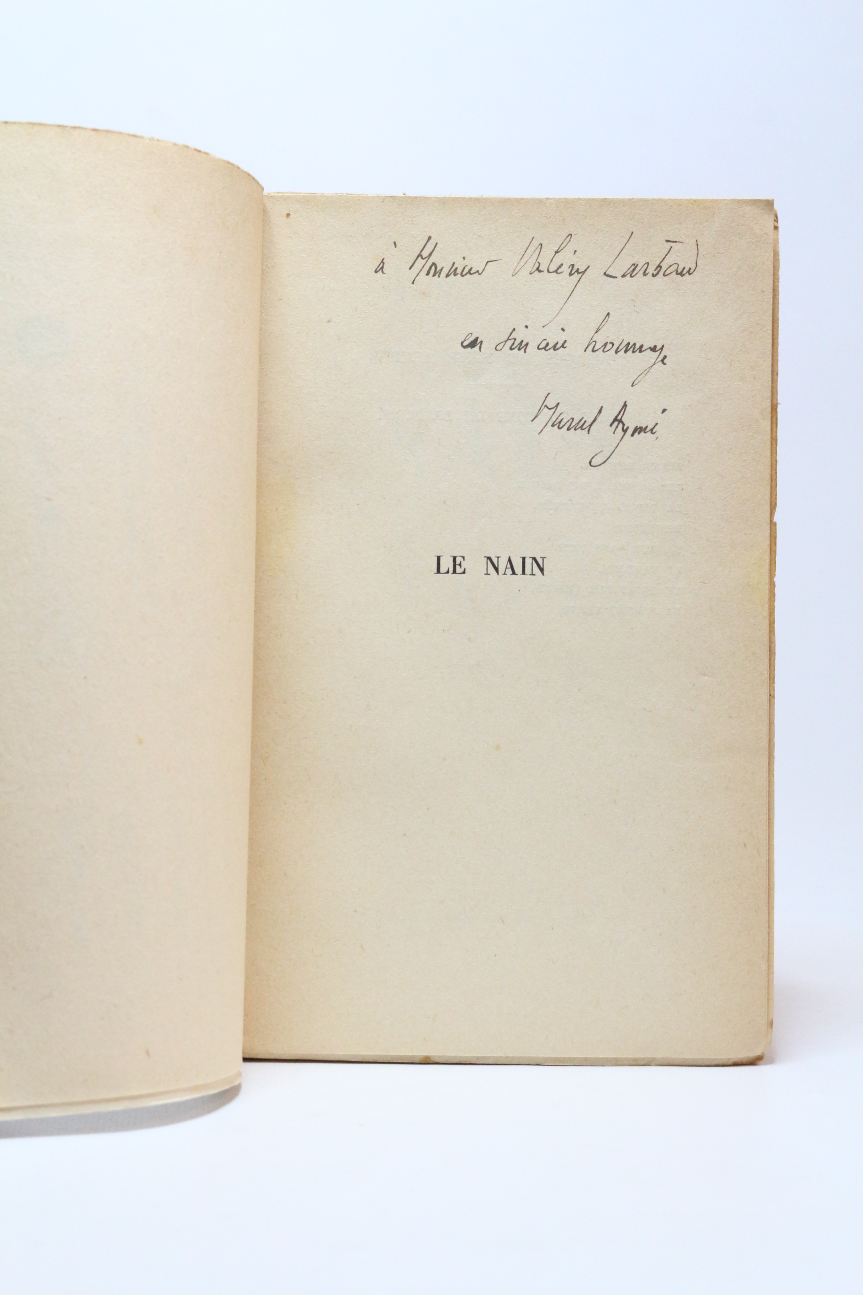 Le nain - Exemplaire de Valery Larbaud