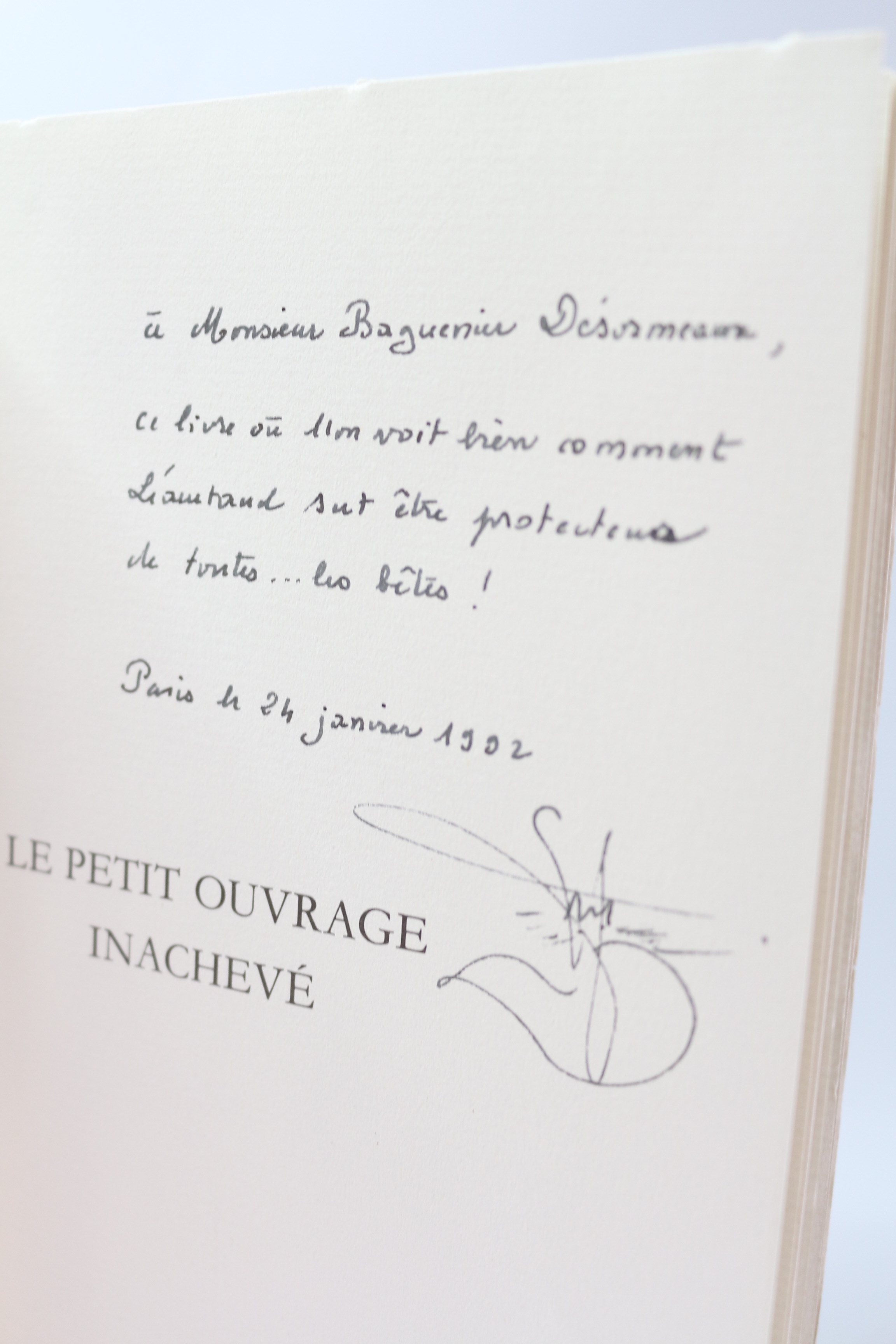 Le petit ouvrage inachevé