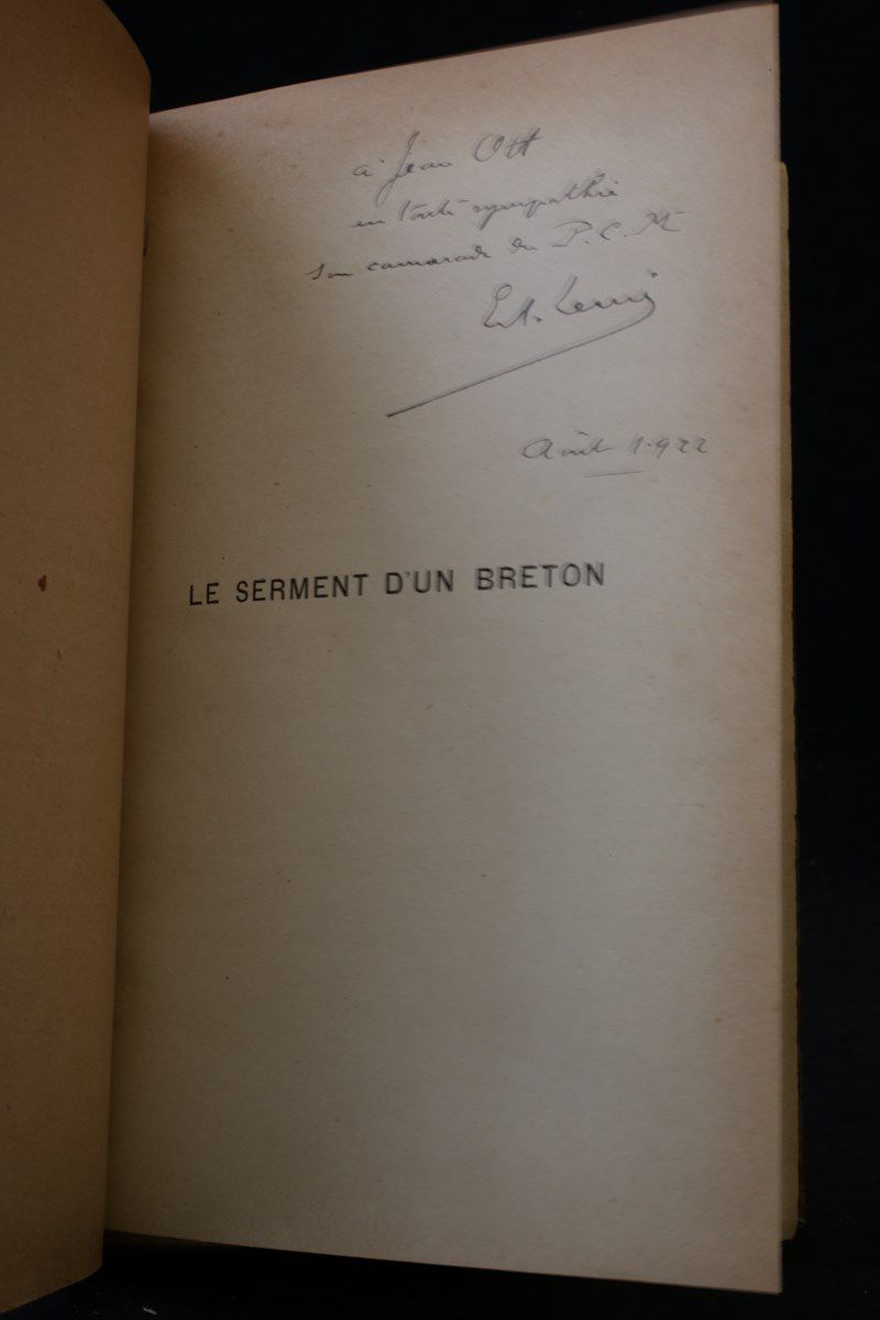 Le serment d'un breton, les réfractaires de 1832. - L'élève …