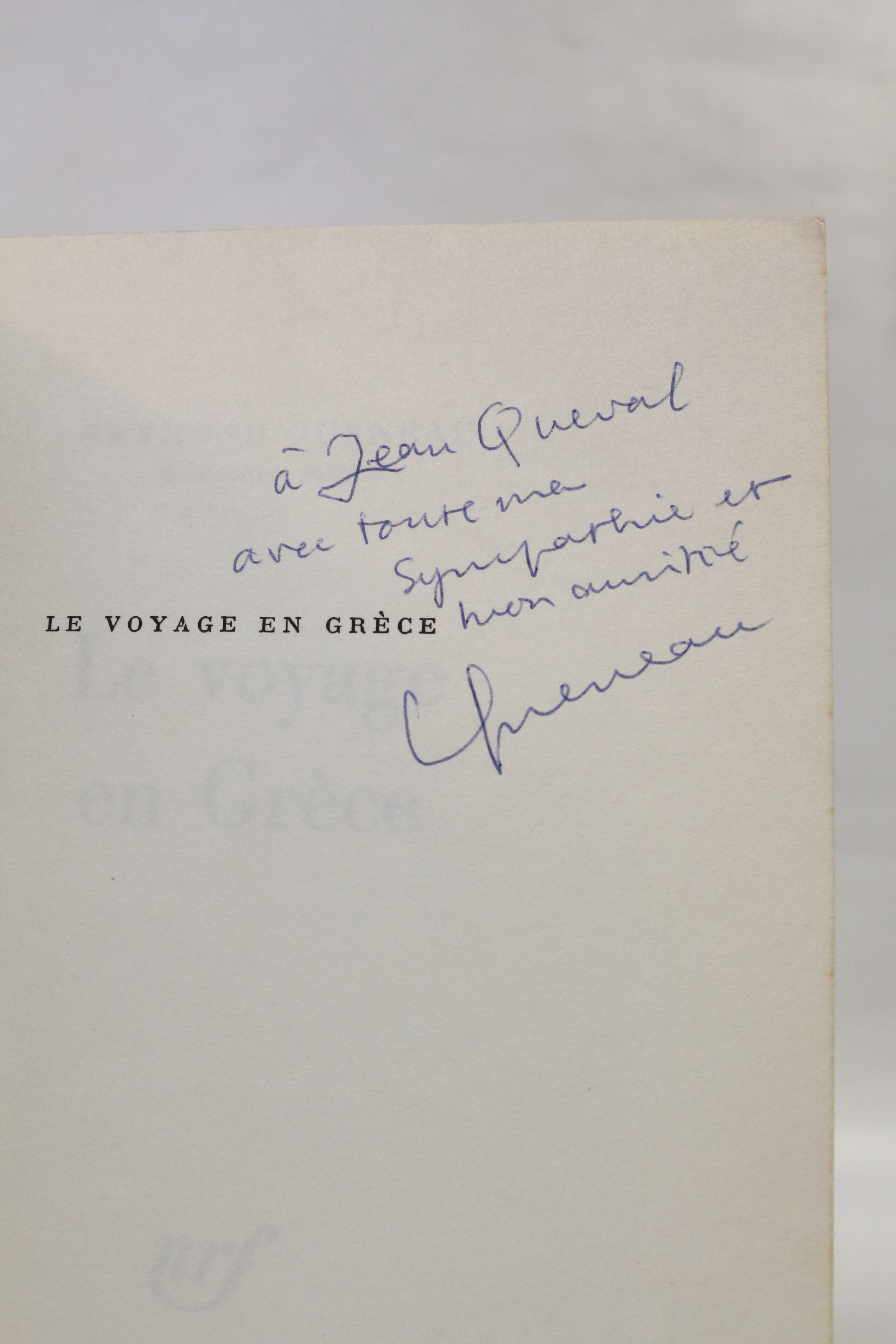 Le voyage en Grèce