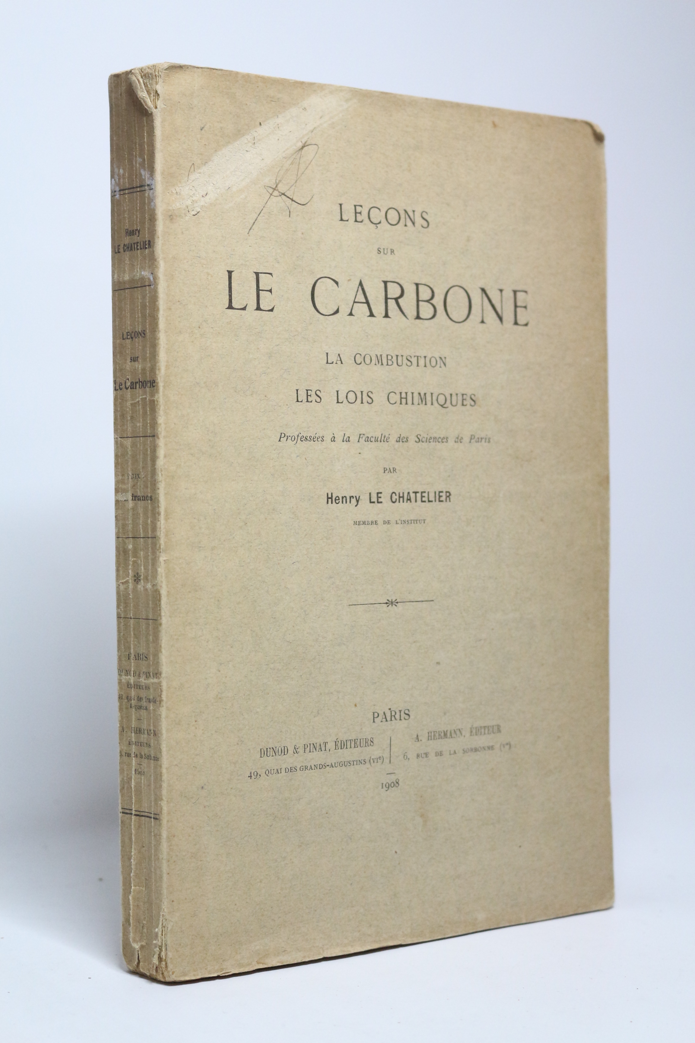 Leçons sur le carbone. La combustion, les lois chimiques