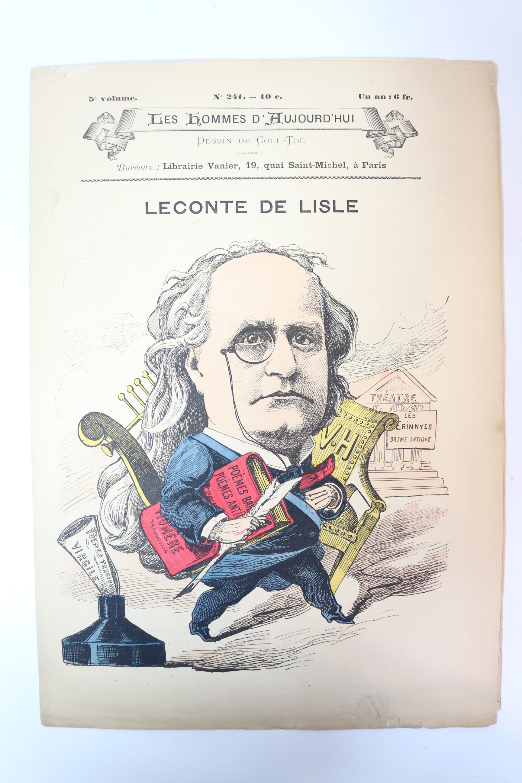 "Leconte de Lisle" - In Les Hommes d'aujourd'hui n°241