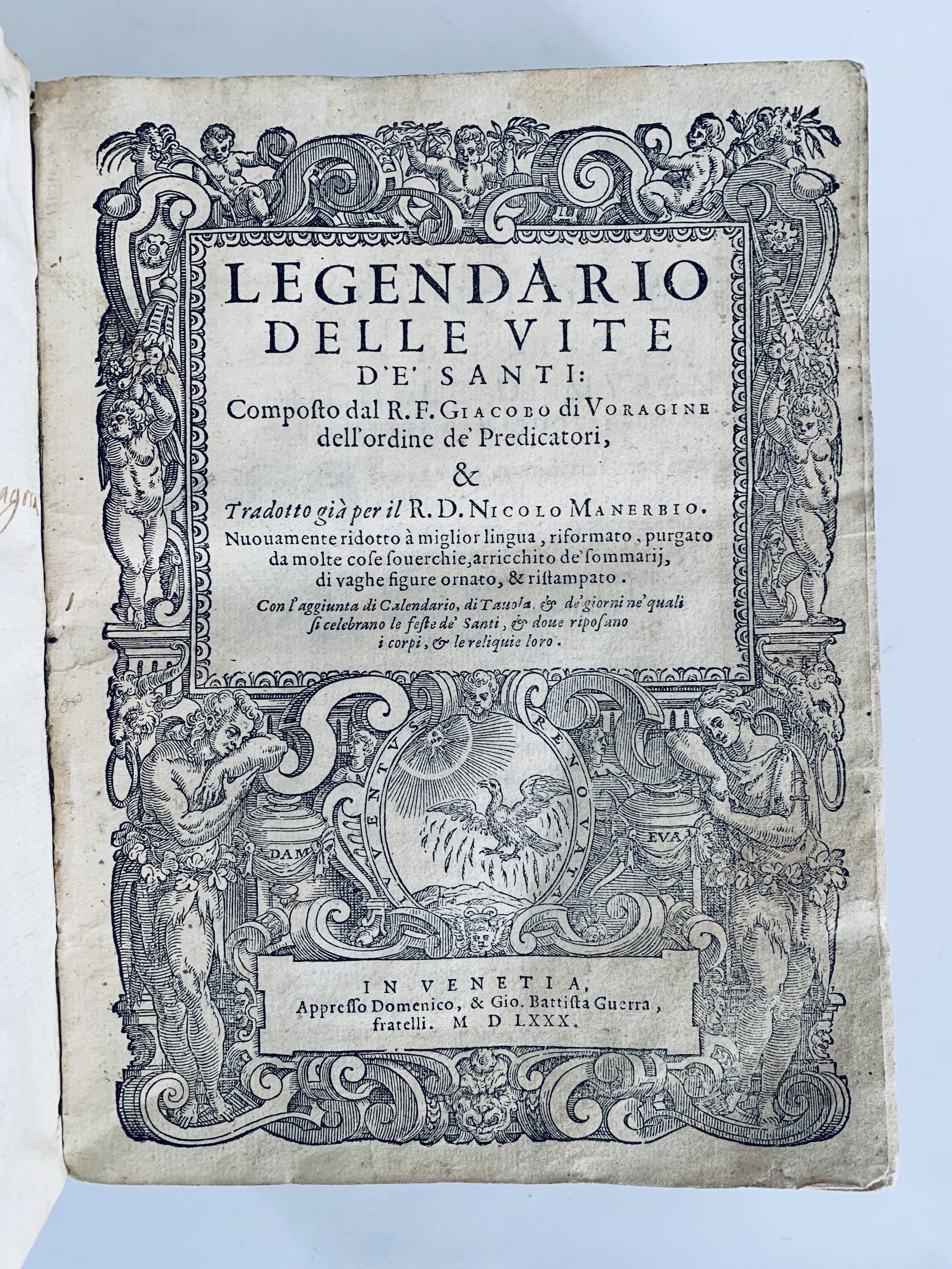 Legendario delle vite de santi [Ensemble] Del gloriosissimo San Galgano …