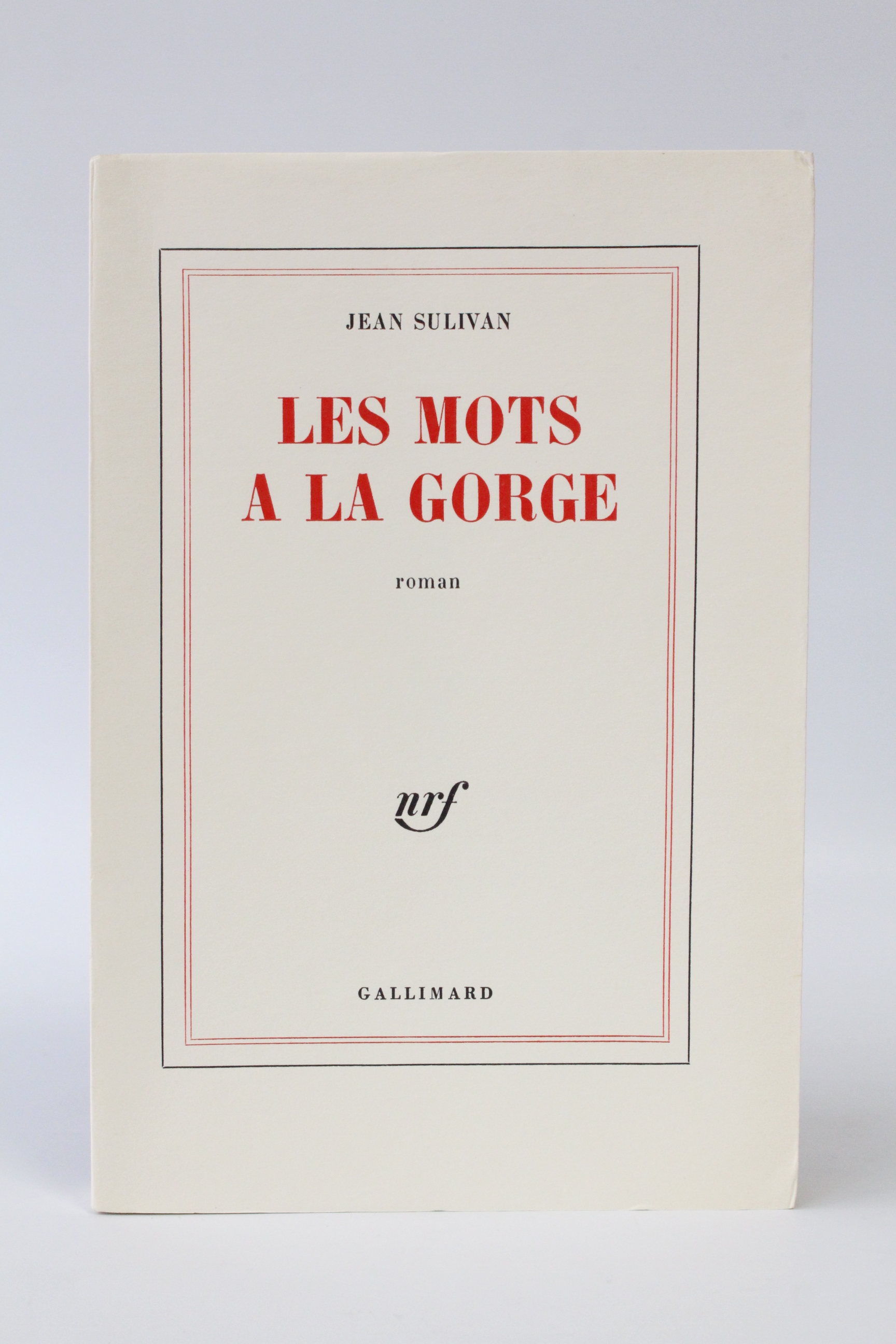 Les mots à la gorge