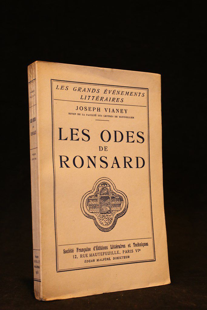 Les odes de Ronsard