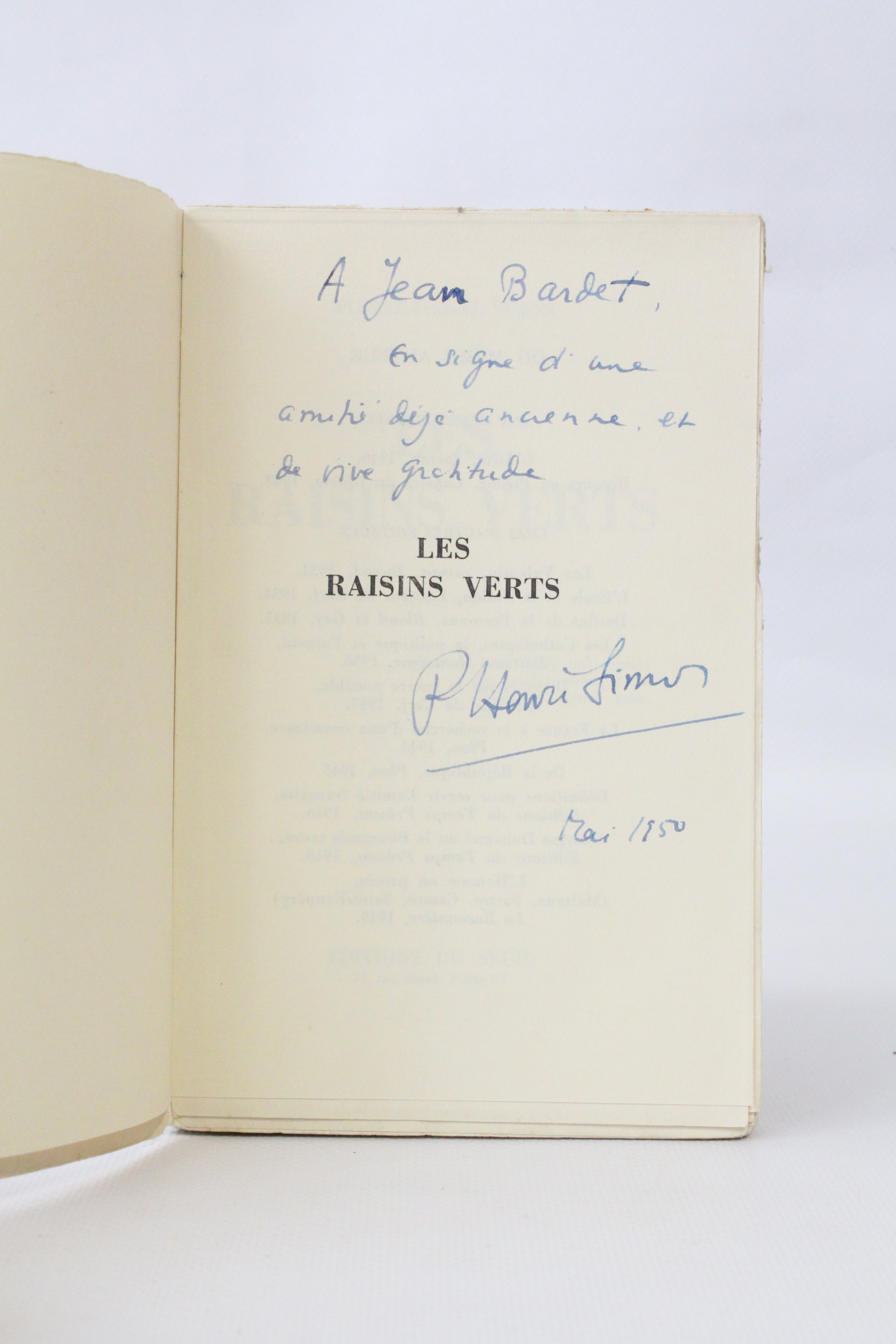Les raisins verts