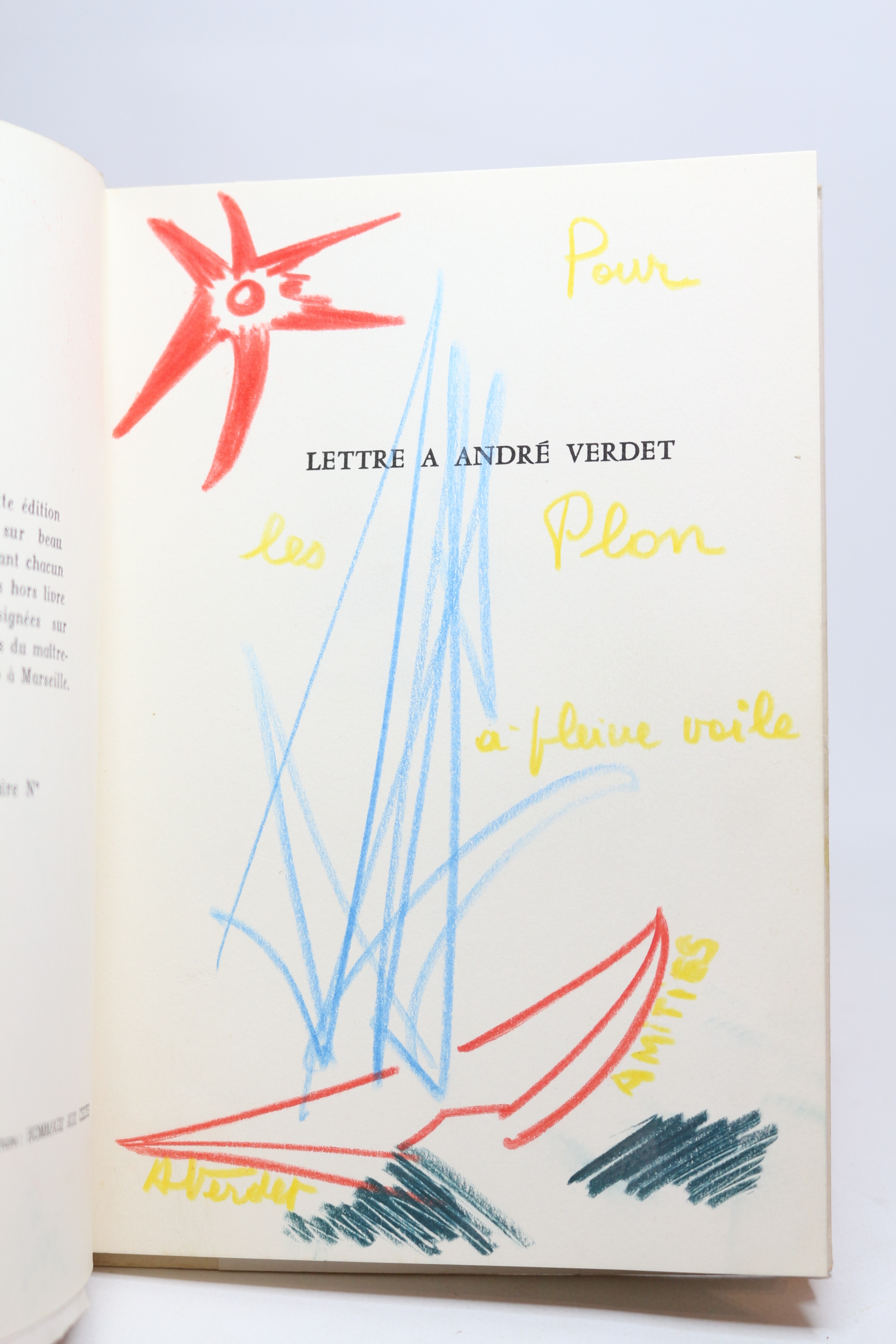 Lettre à André Verdet. Plastique et poésie