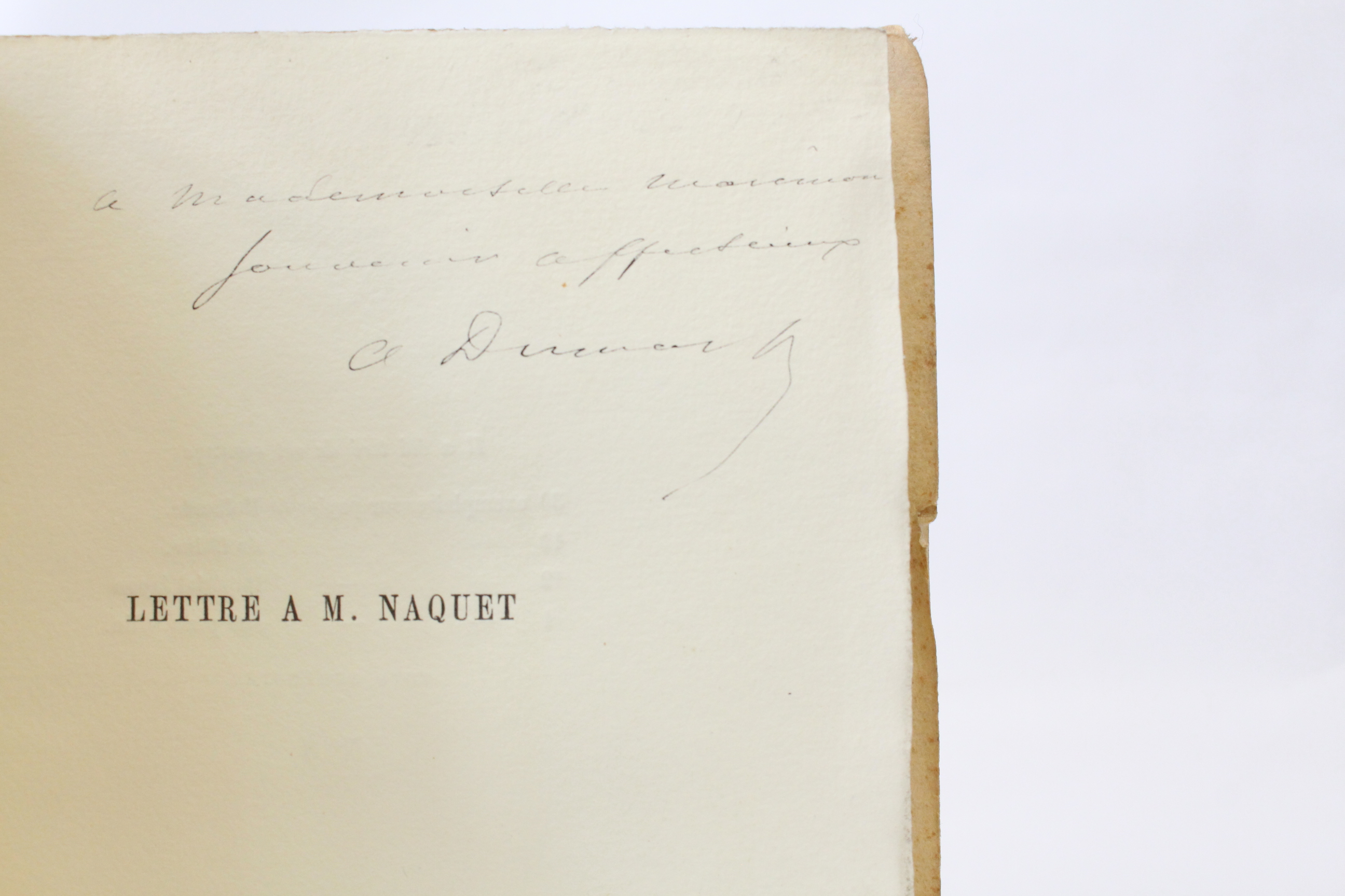 Lettre à M. Naquet