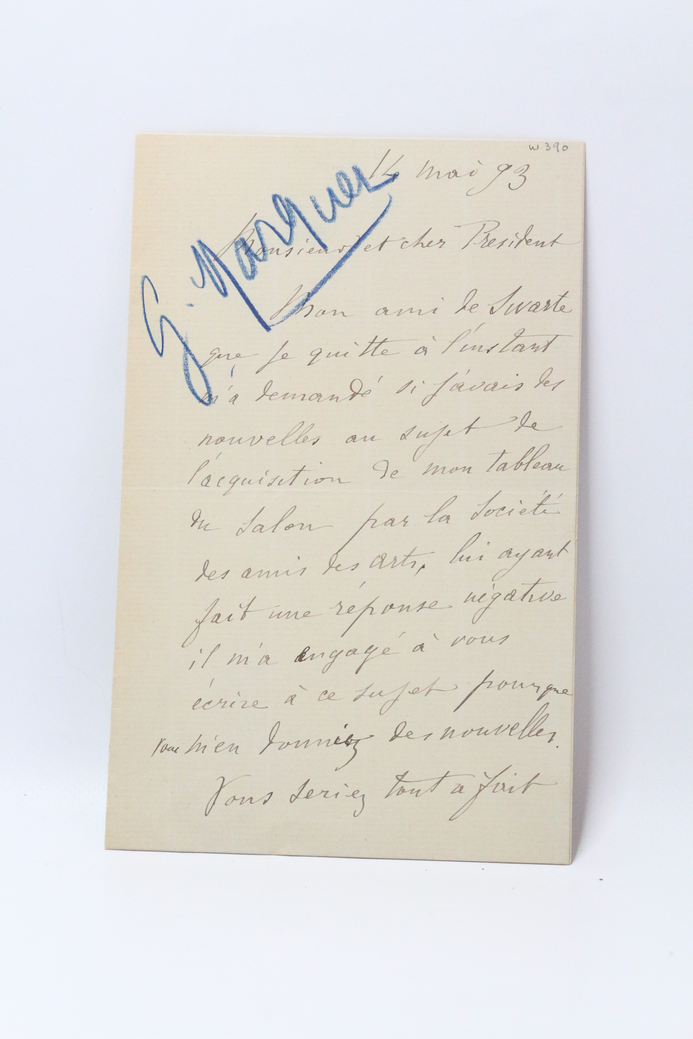 Lettre autographe signée