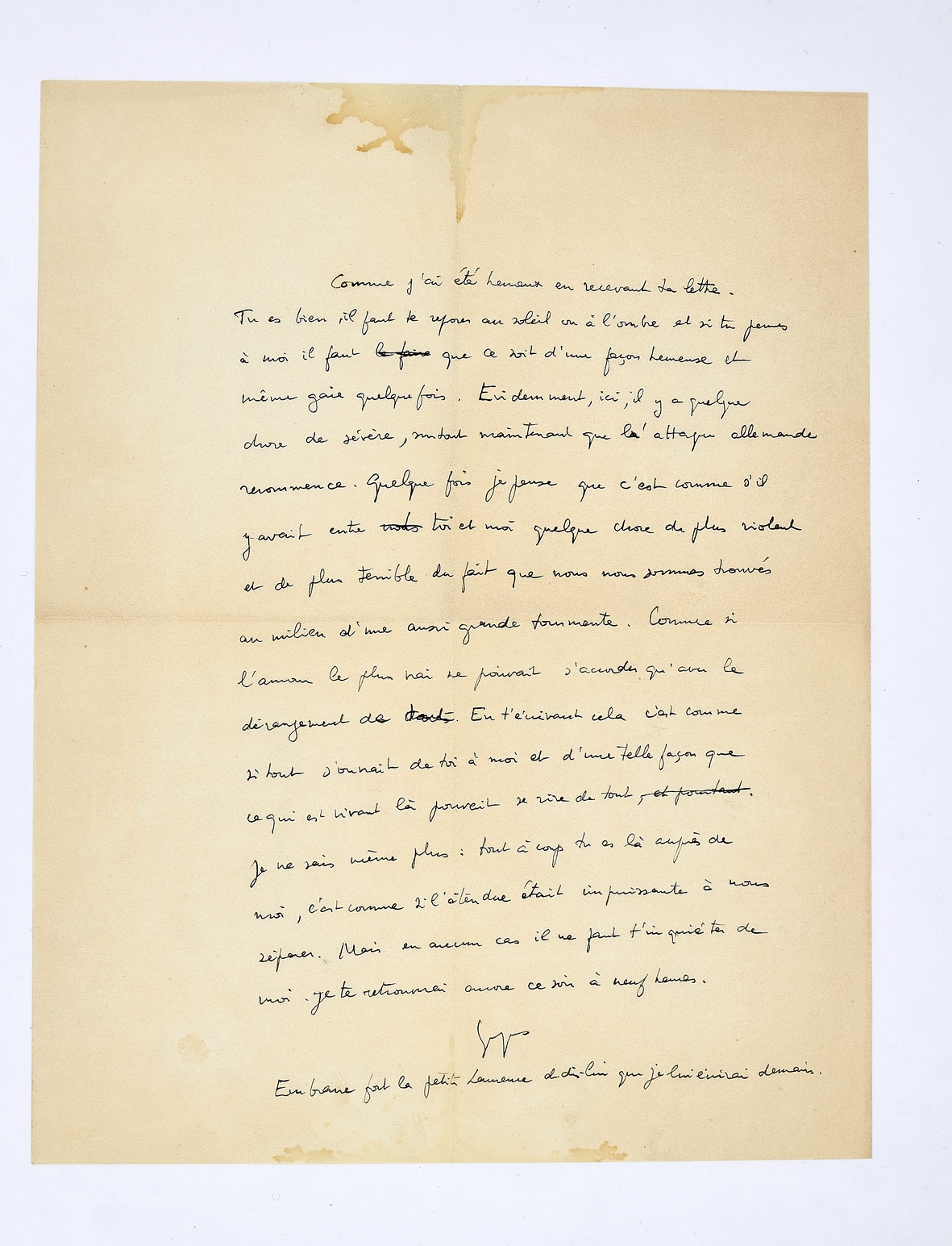 « Comme si l'amour le plus vrai ne pouvait s'accorder …