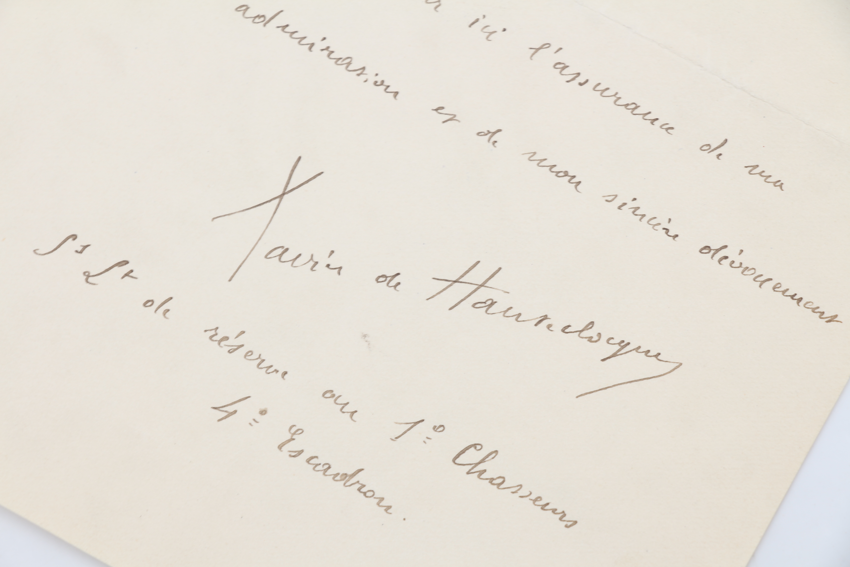 Lettre autographe signée à Léon Daudet à propos de la …