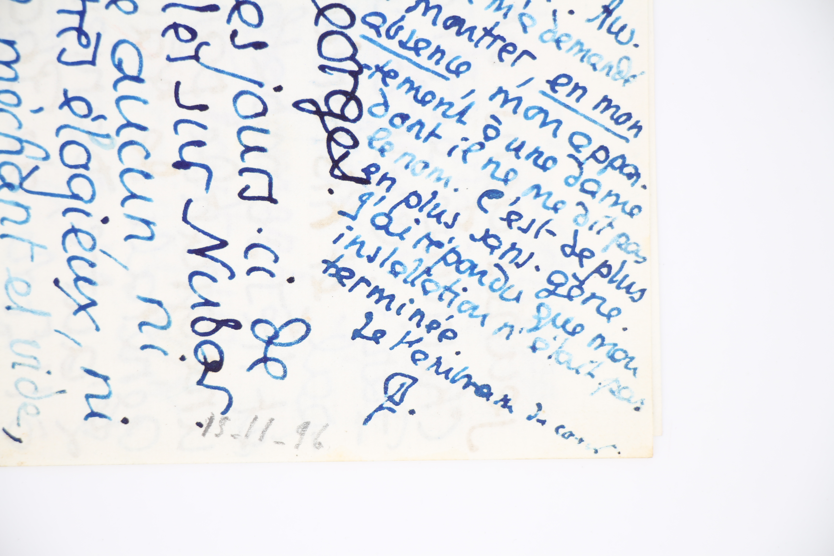 Lettre autographe signée adressée à Georges Louis : "H.[eredia] refuse …