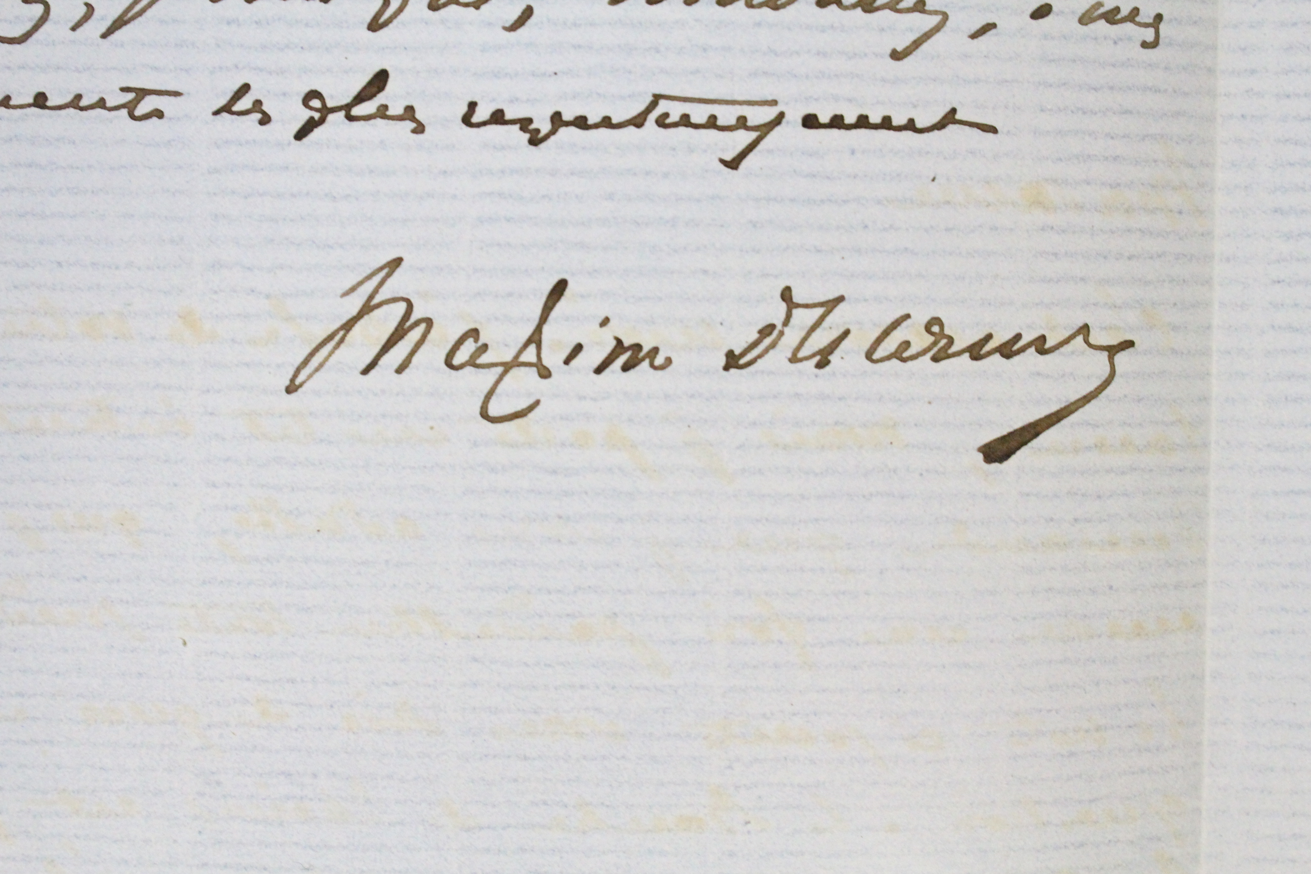 Lettre autographe signée de Maxime Du Camp