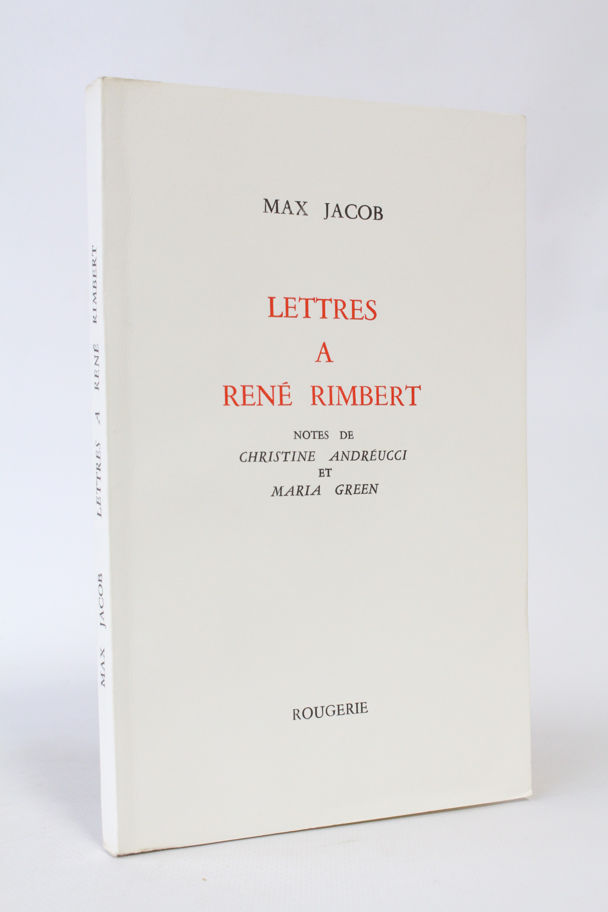 Lettres à René Rimbert