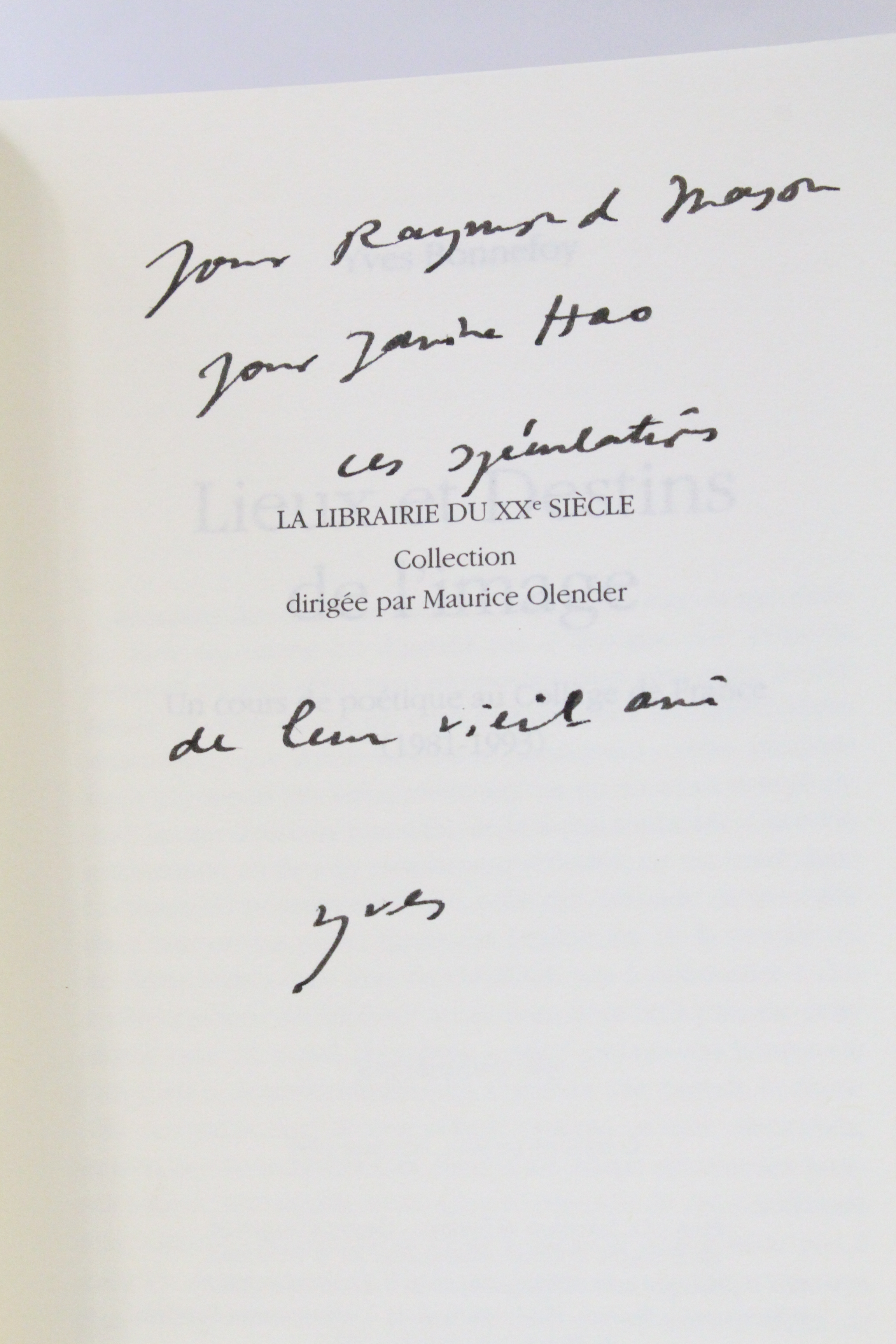 Lieux et destins de l'image - Un cours de poétique …