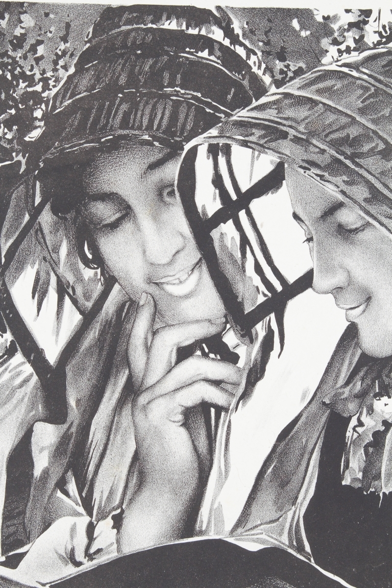 Liseuses - Lithographie originale sur Chine - L'Estampe Moderne