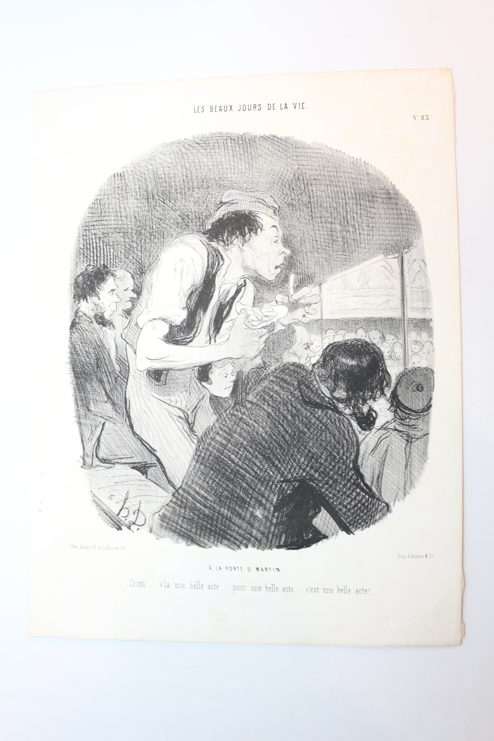 Lithographie originale en noir et blanc - Les Beaux Jours …